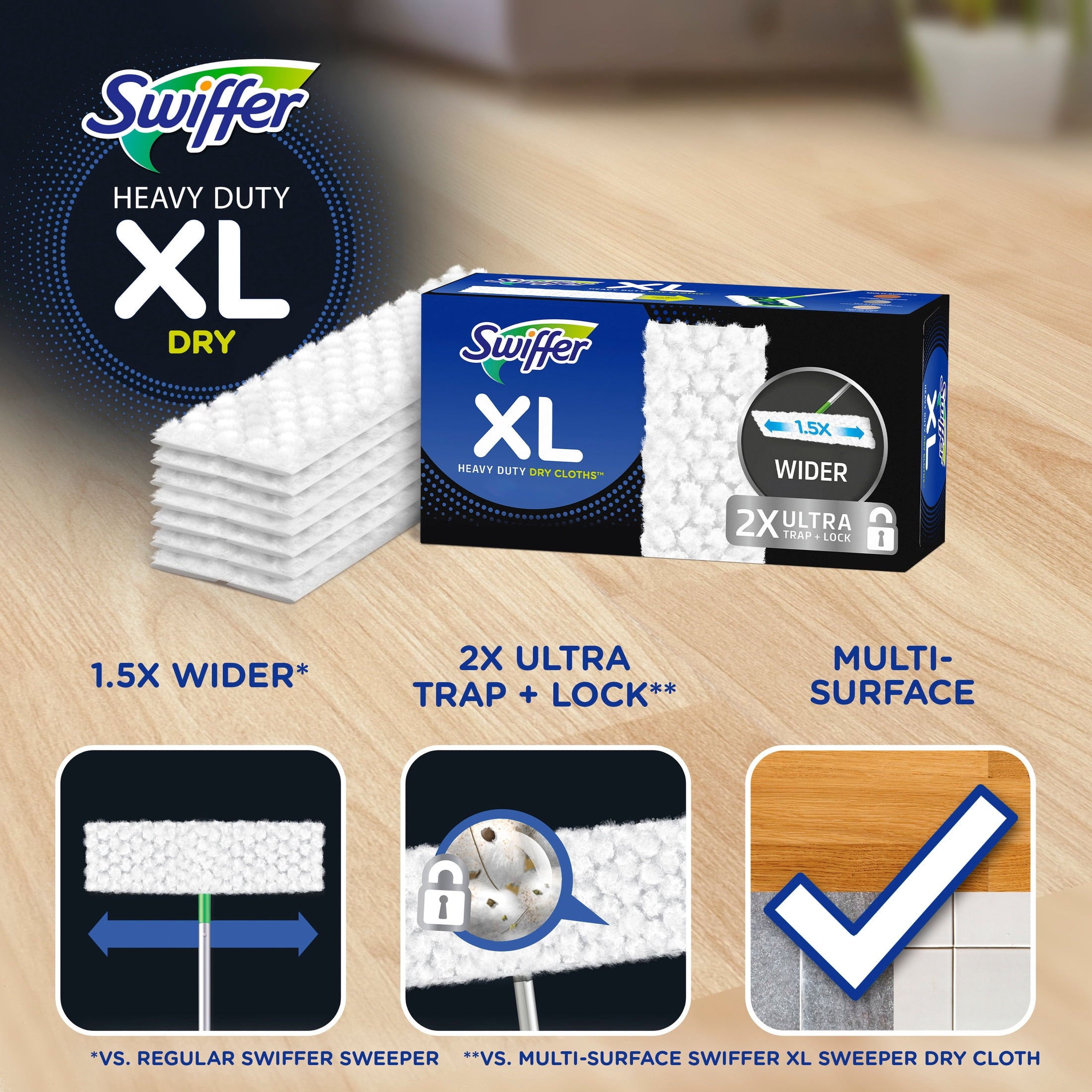 Swiffer Hair Magnet XL Refills - Unscented, 10 Count