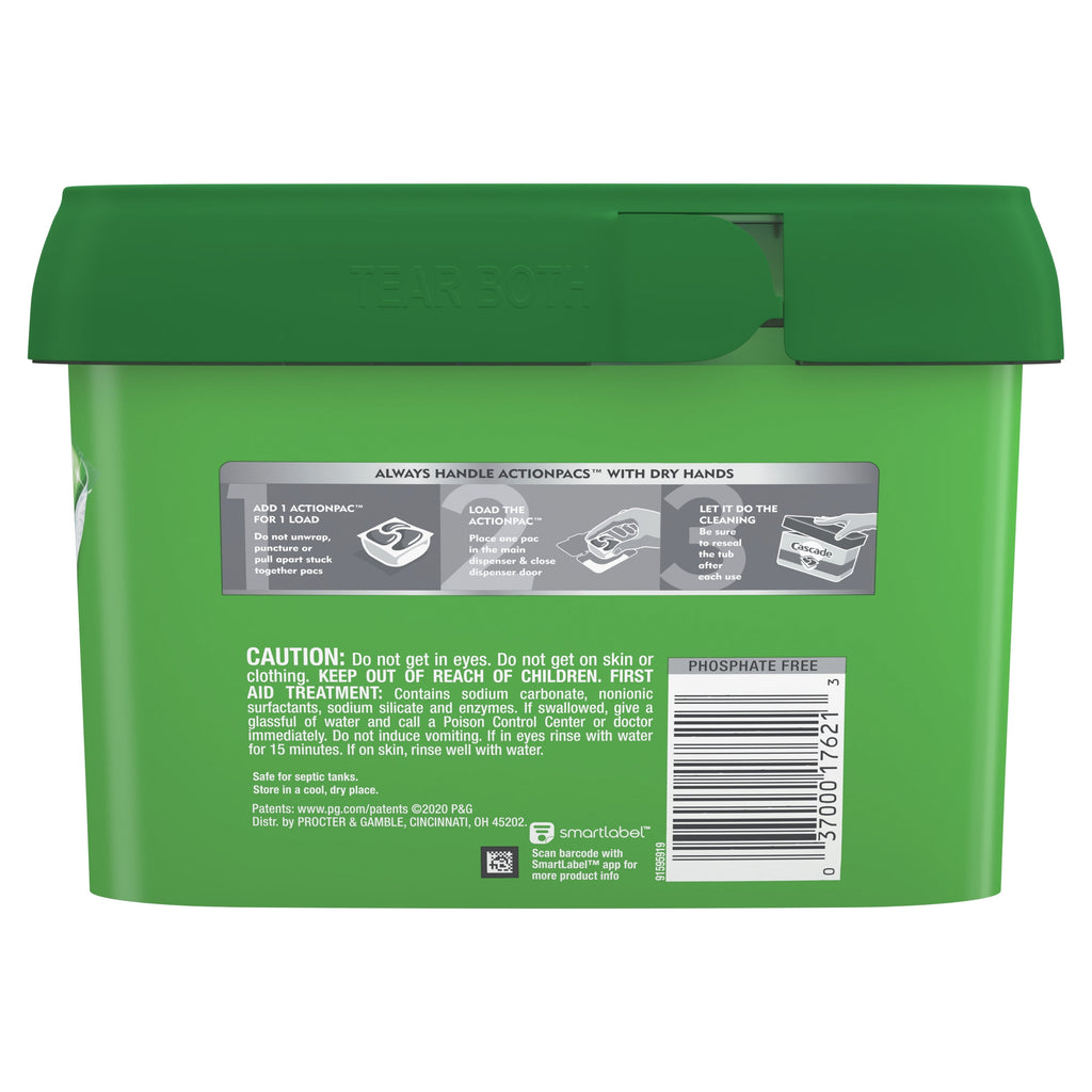 Cascade ActionPacs - Dishwasher Detergent, Fresh Scent, 54 Count