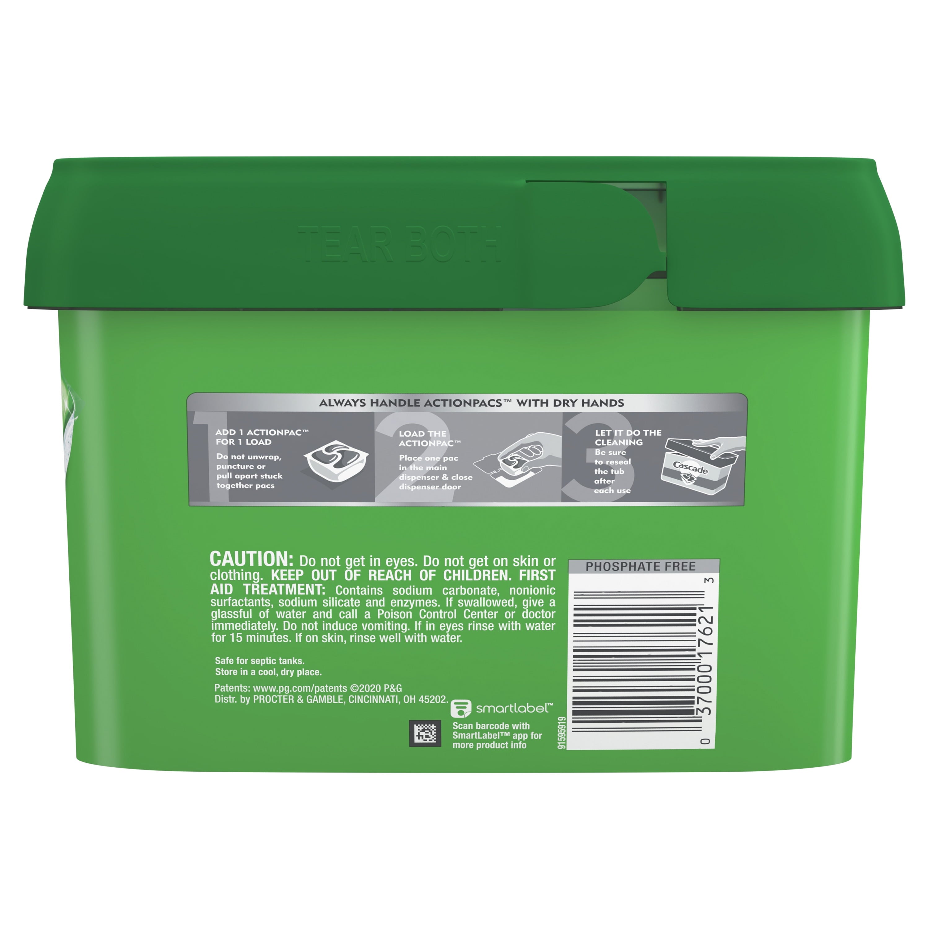 Cascade ActionPacs - Dishwasher Detergent, Fresh Scent, 54 Count