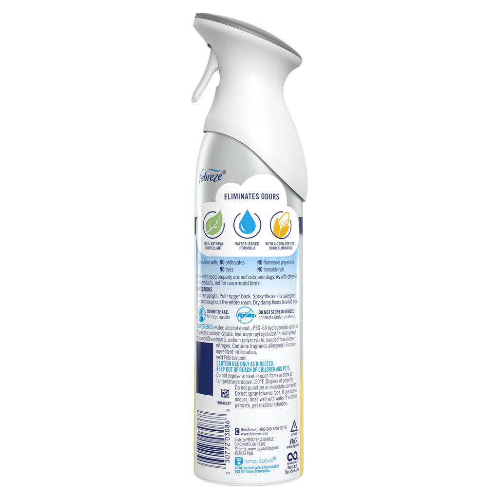 Febreze Air Freshener Spray - Odor-Fighting Room Spray, Lemon, Kitchen Odor Fighter, 8.8oz