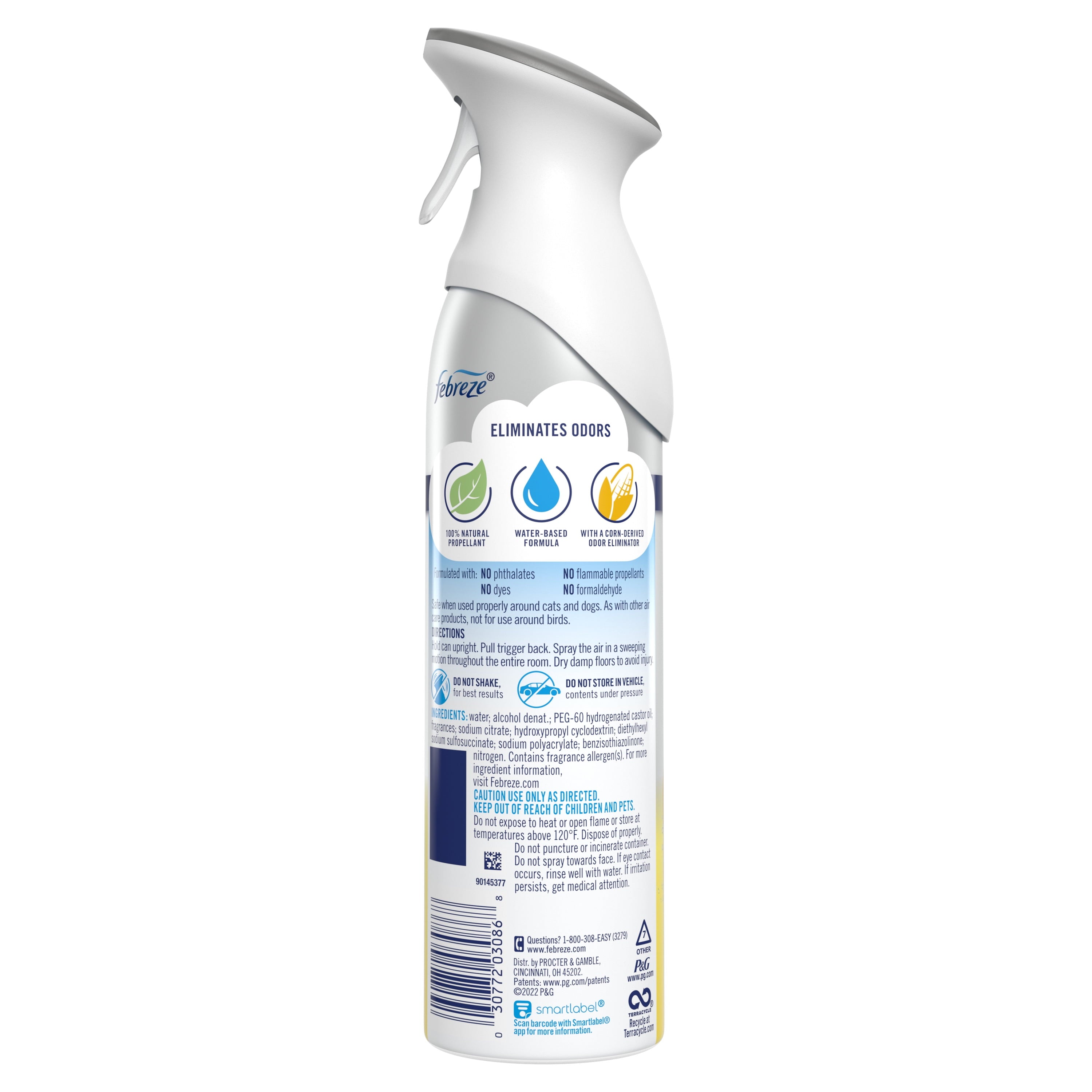 Febreze Air Freshener Spray - Odor-Fighting Room Spray, Lemon, Kitchen Odor Fighter, 8.8oz