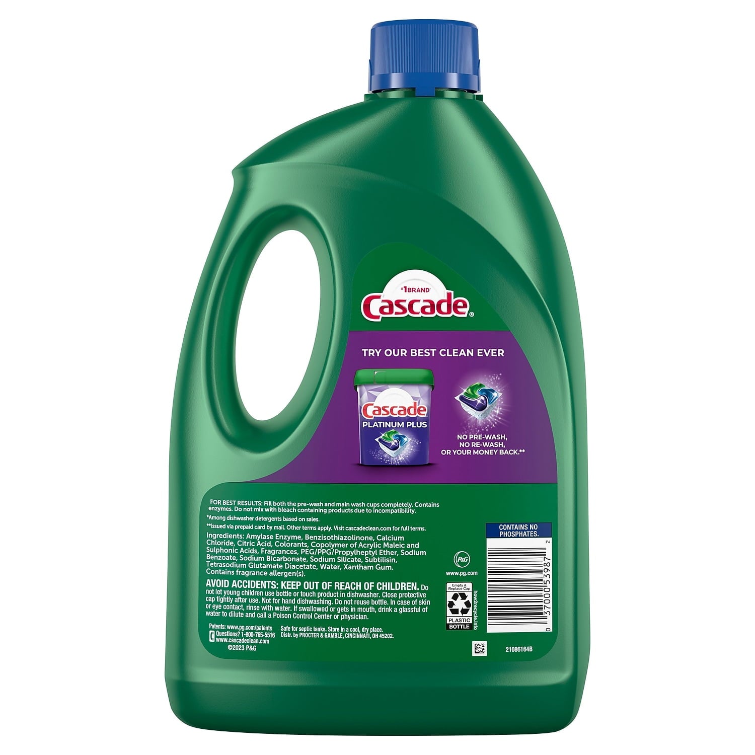 Cascade Complete Dishwashing Detergent Gel Fresh Scent 120 oz. 4/Carton (53987)