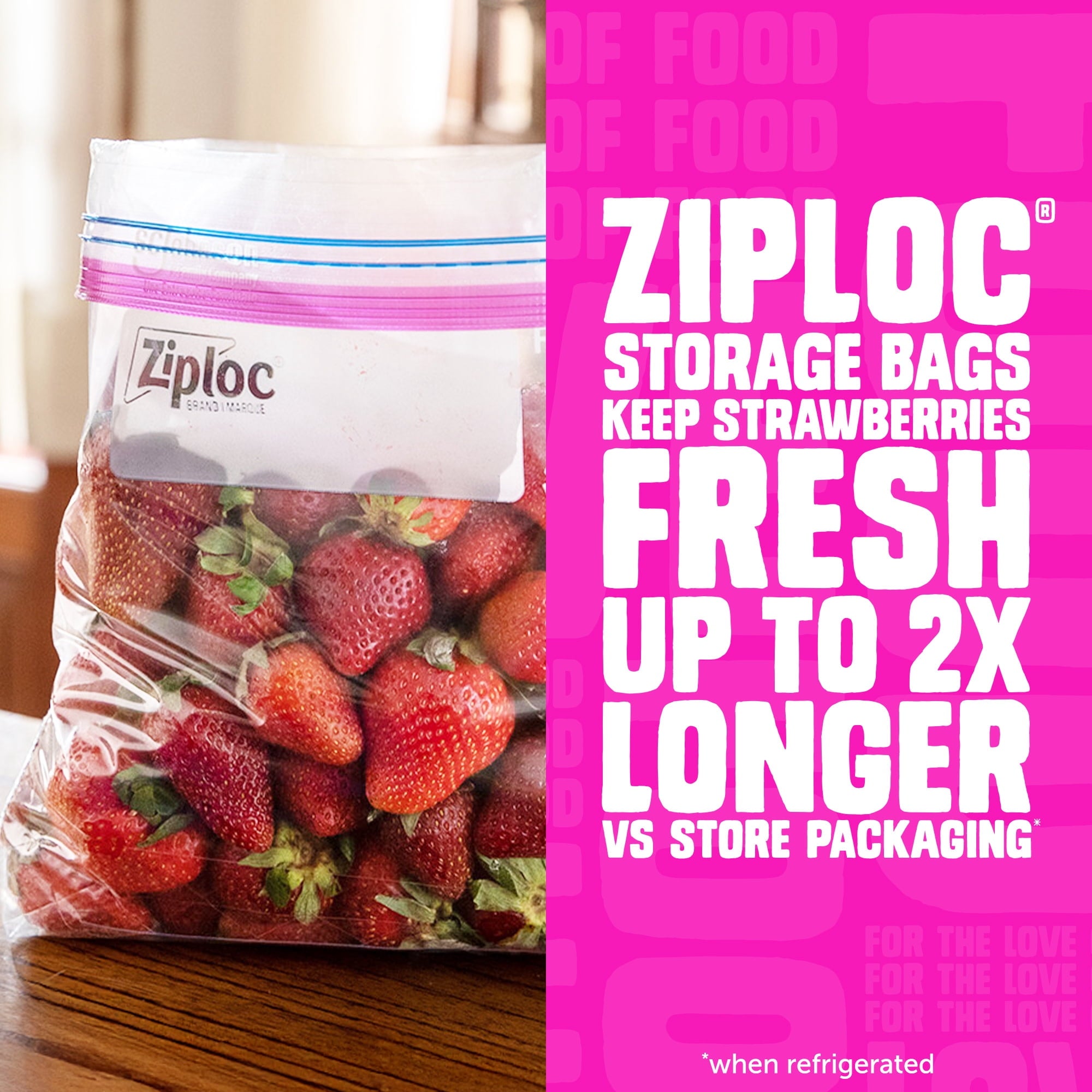 Ziploc Brand Storage Gallon Bags - School Supplies, Large Storage Bags for Food, 80 Count