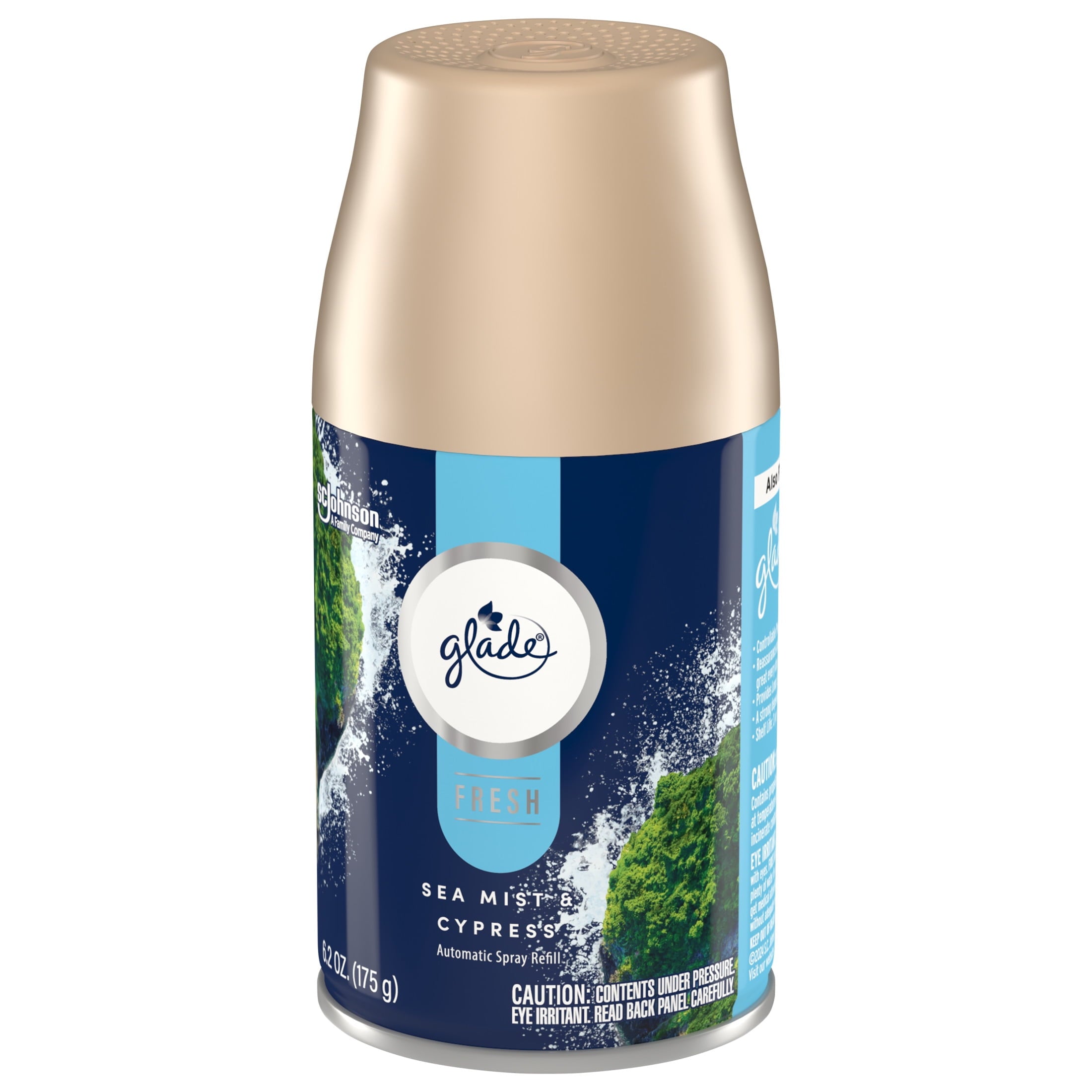 Glade Automatic Spray Air Freshener Refills - Sea Mist & Cypress, 6.2 oz, Fresh Collection