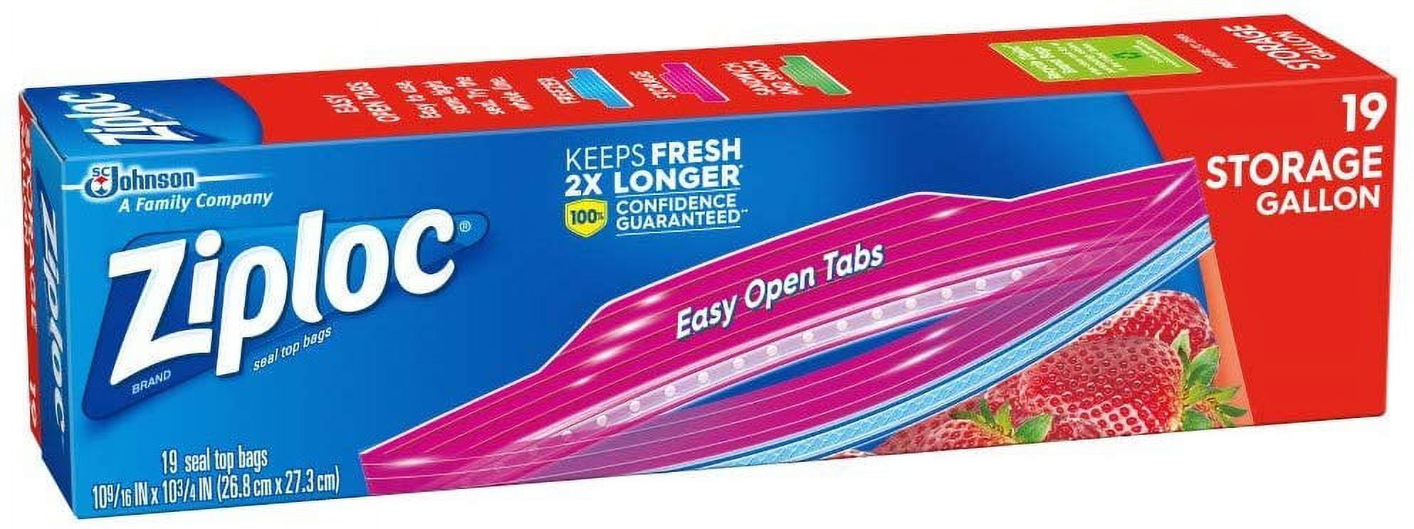 Ziploc Storage Bags Gallon - 19 Count