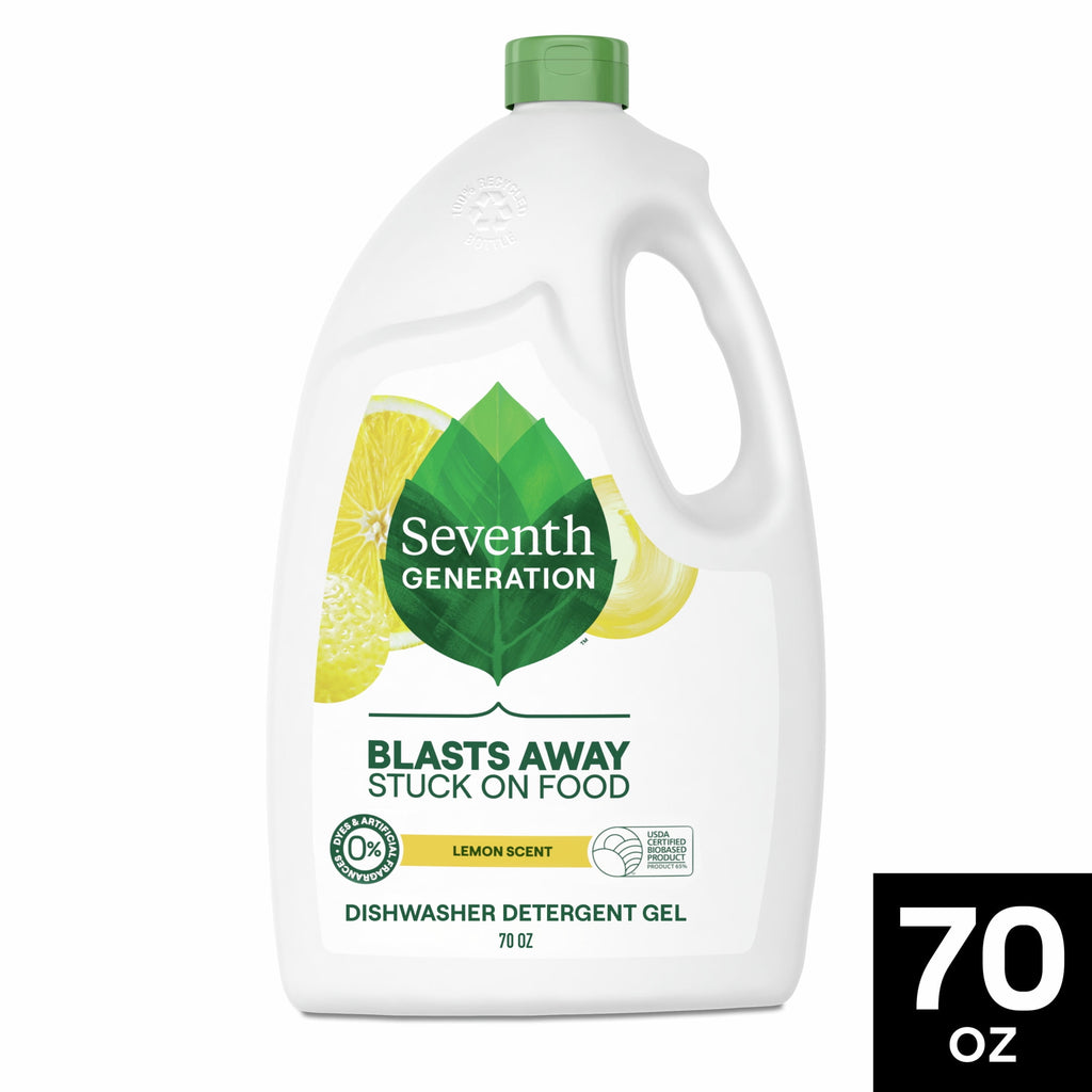 Seventh Generation Dishwasher Detergent Gel - Lemon Scent, 70 oz