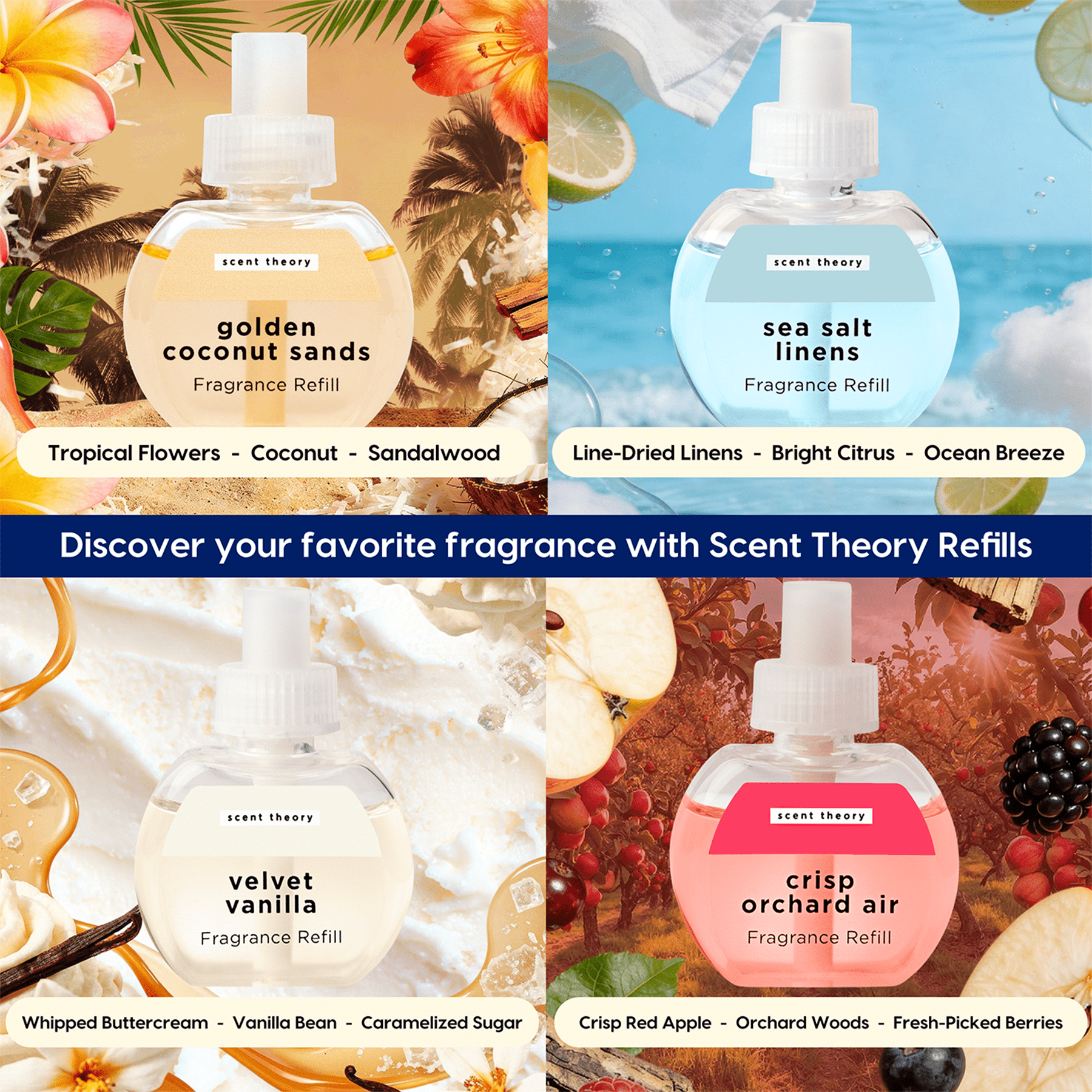 Scent Theory Single Fragrance Diffuser Plug In - Wood