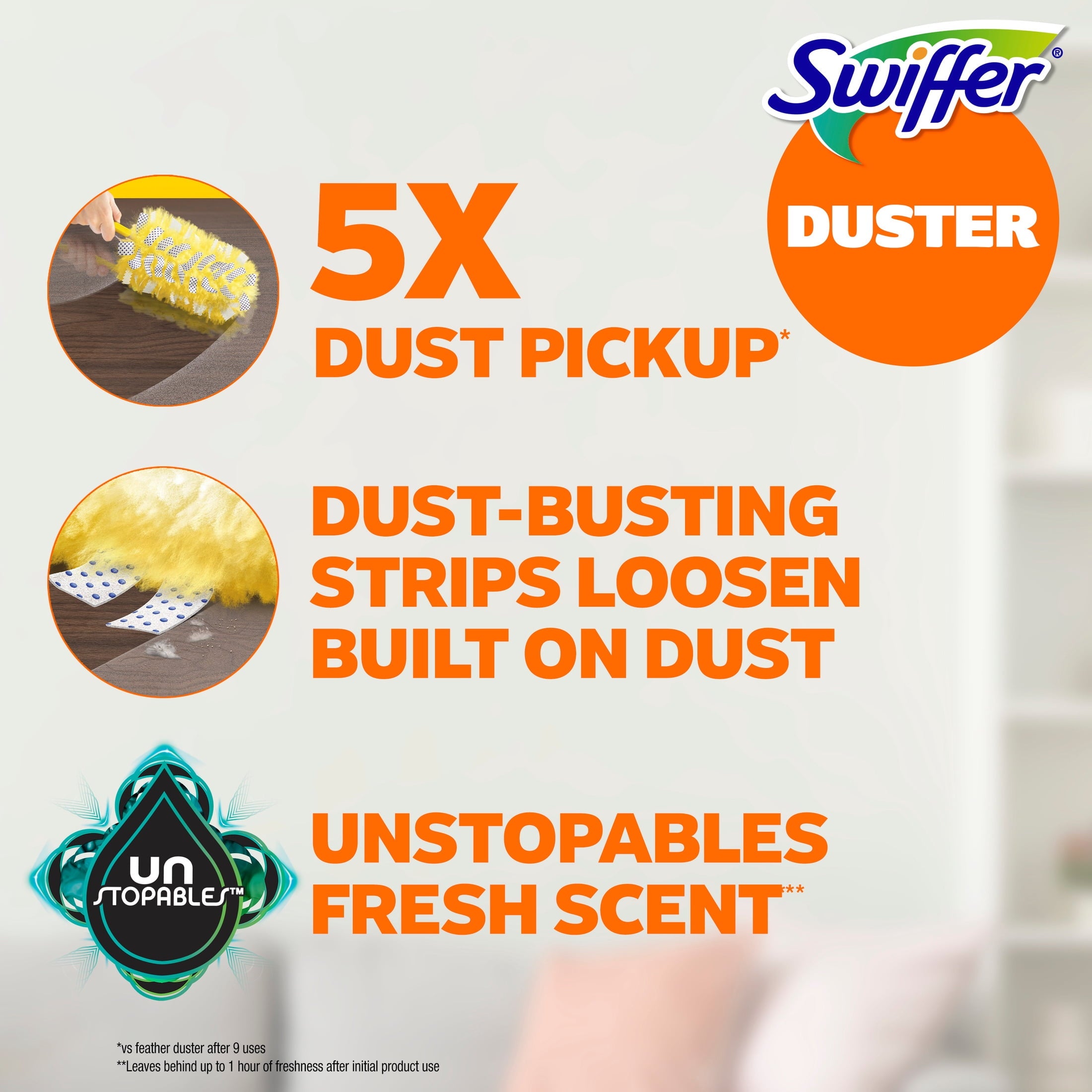 Swiffer Heavy Duty Duster Refills - Unstopables, 11 Count - 2-Pack