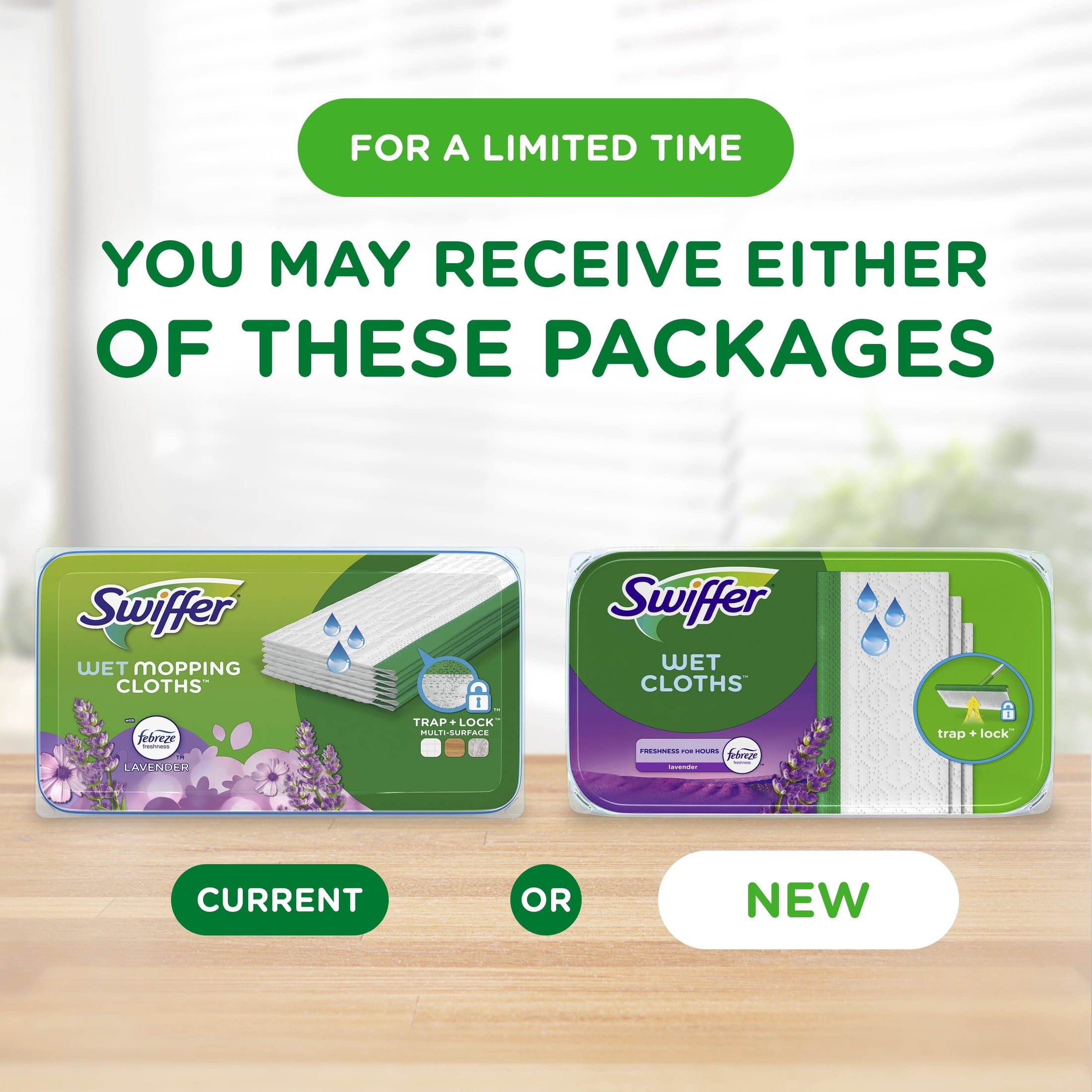 Swiffer Mop & Go Wet Refills - Lavender, 2x19 Count