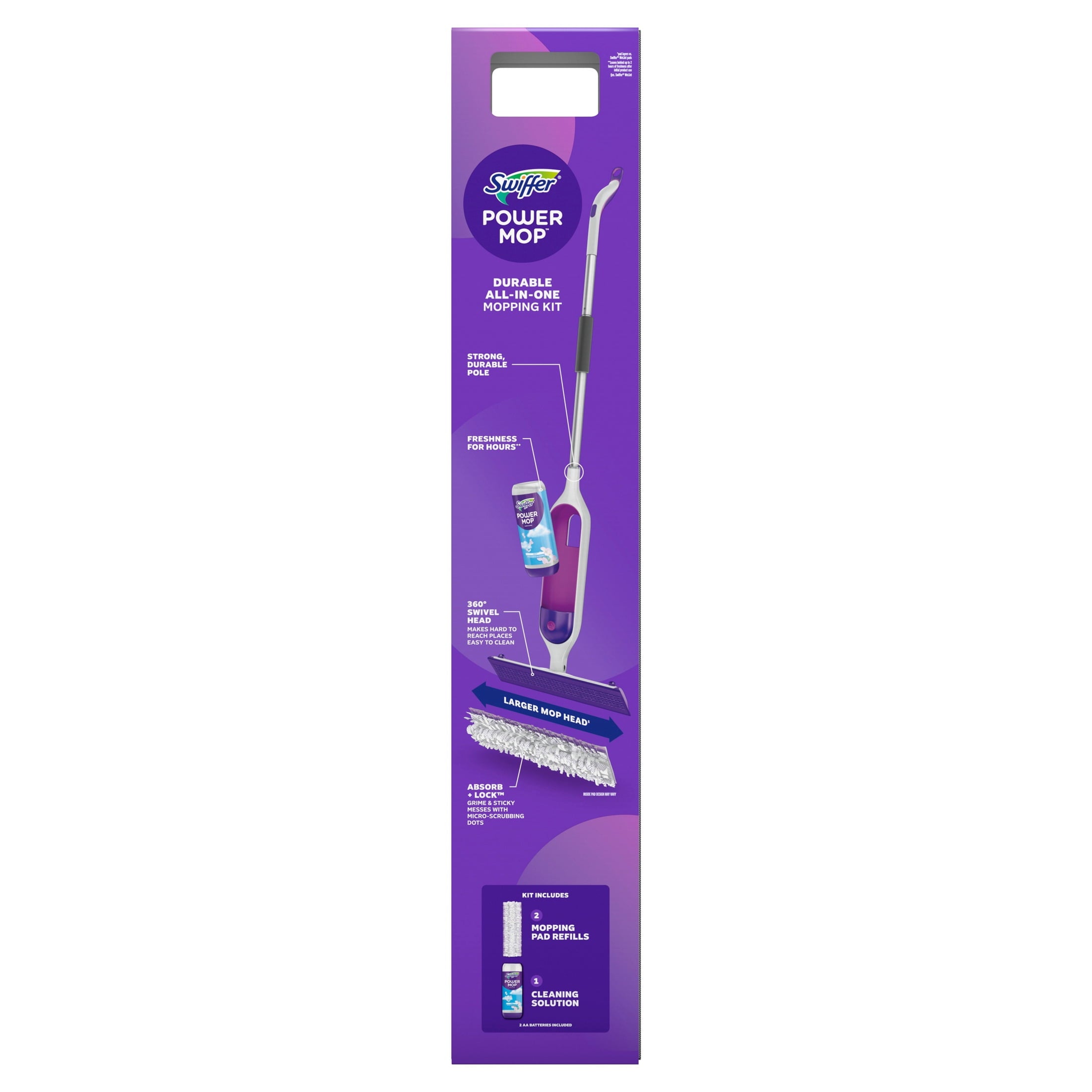 Swiffer Power Mop - Floor Cleaner, Tile, Vinyl, Laminate, Wood, Floor Cleaner, Cleaning Set