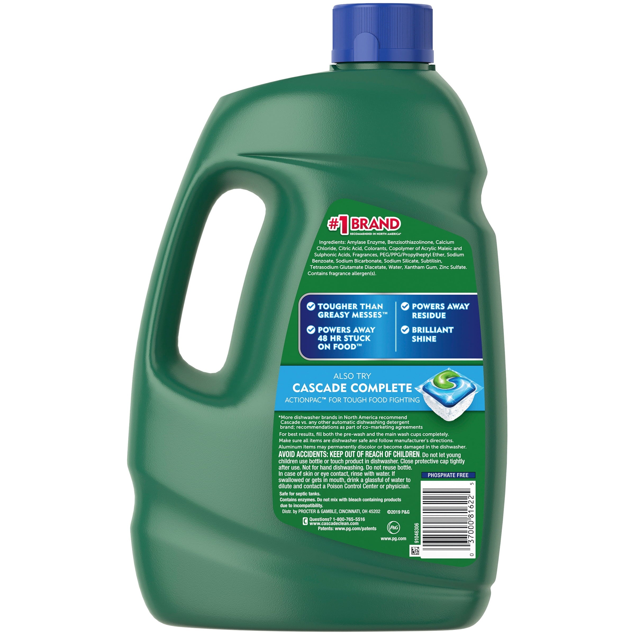 Cascade Advanced Power Dishwasher Detergent - Fresh Scent, 125 Fluid Ounces
