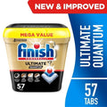 2 Pack - Finish Ultimate Quantum Dishwasher Pods - Dishwasher Detergent Dish Soap, 50% More Cleaning Power, 57 Tabs