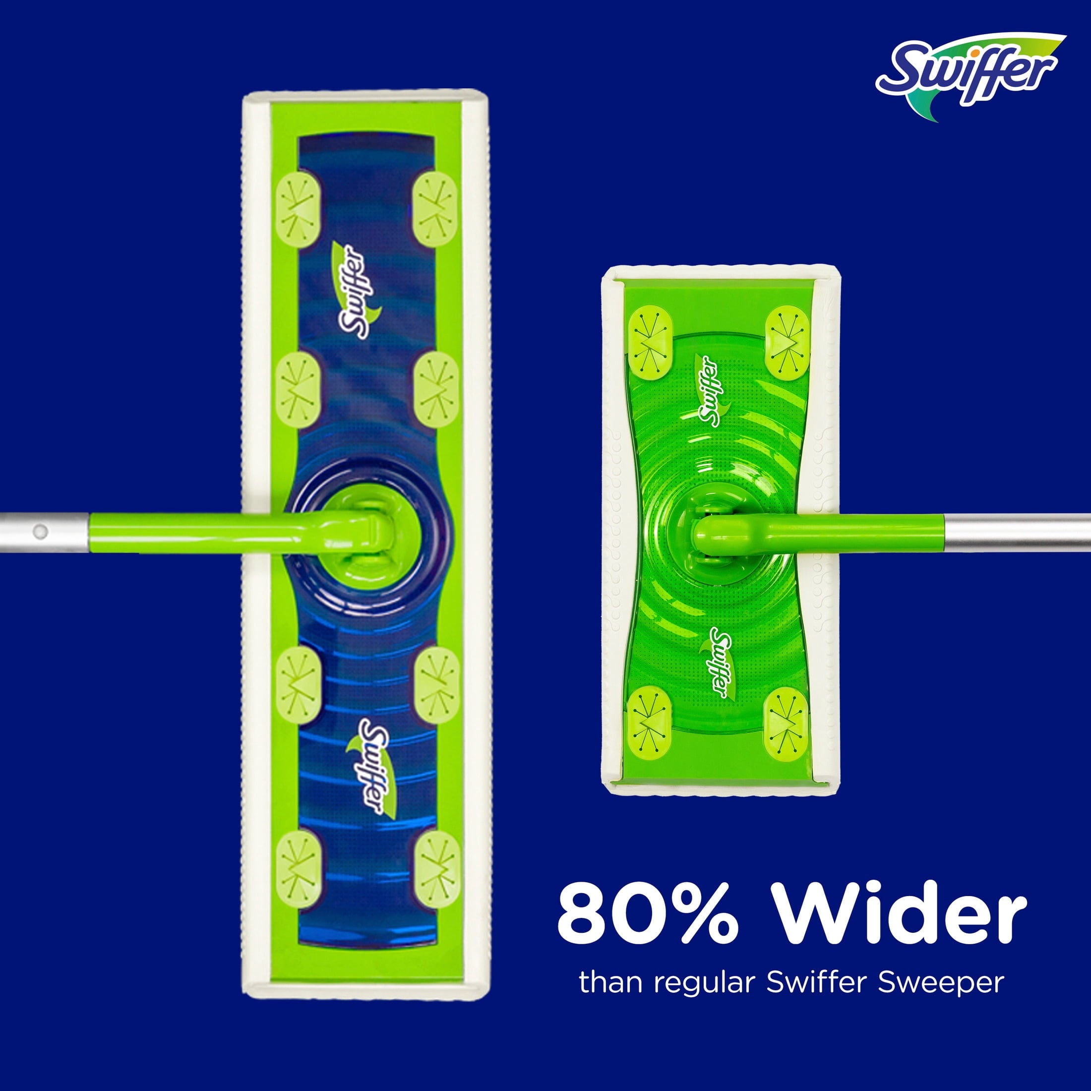 Swiffer Sweeper XL Kit with Dry & Wet Refills - Unscented, 1 Handle + 8 XL Dry pads & 2 XL Wet Pads