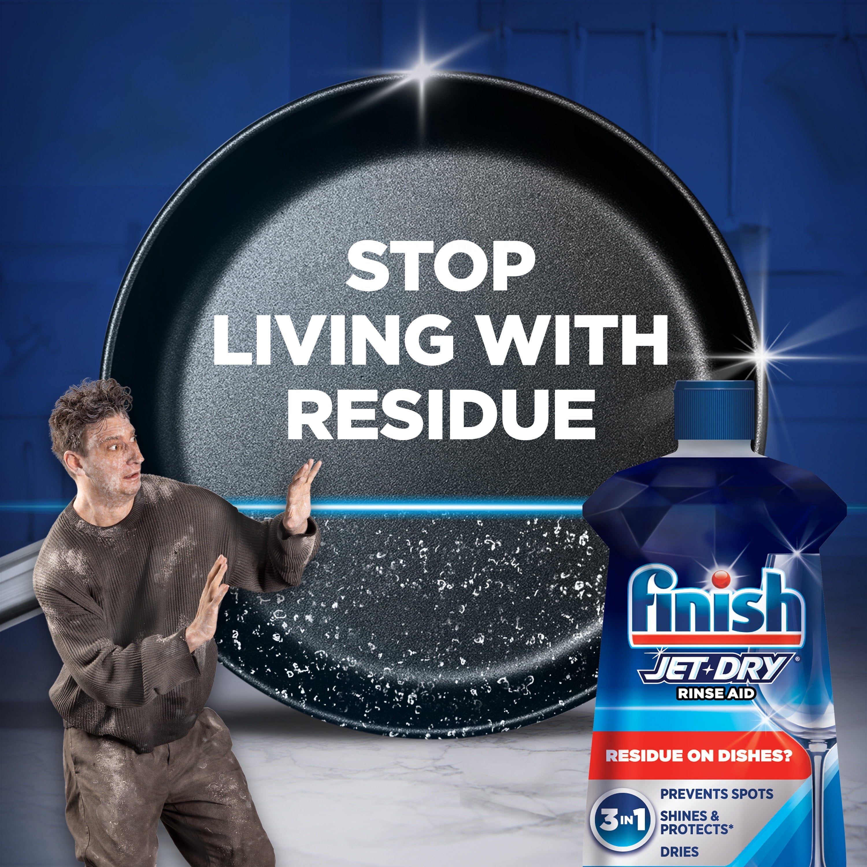 Finish Jet-Dry Rinse Aid - Dishwasher Rinse Agent and Drying Agent, 16 oz - 2-Pack