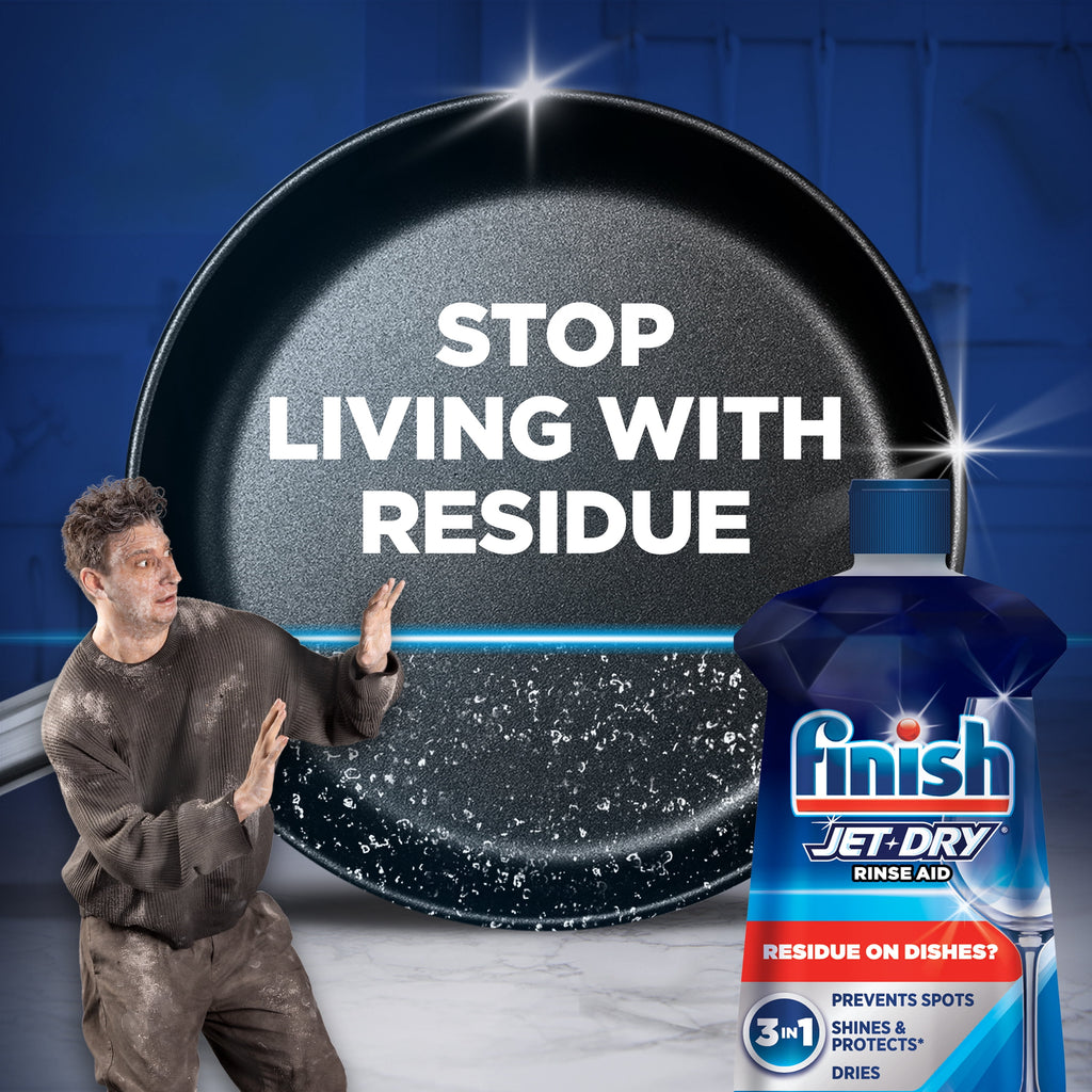 Finish Jet-Dry Rinse Aid - Dishwasher Rinse Agent and Drying Agent, 16 oz