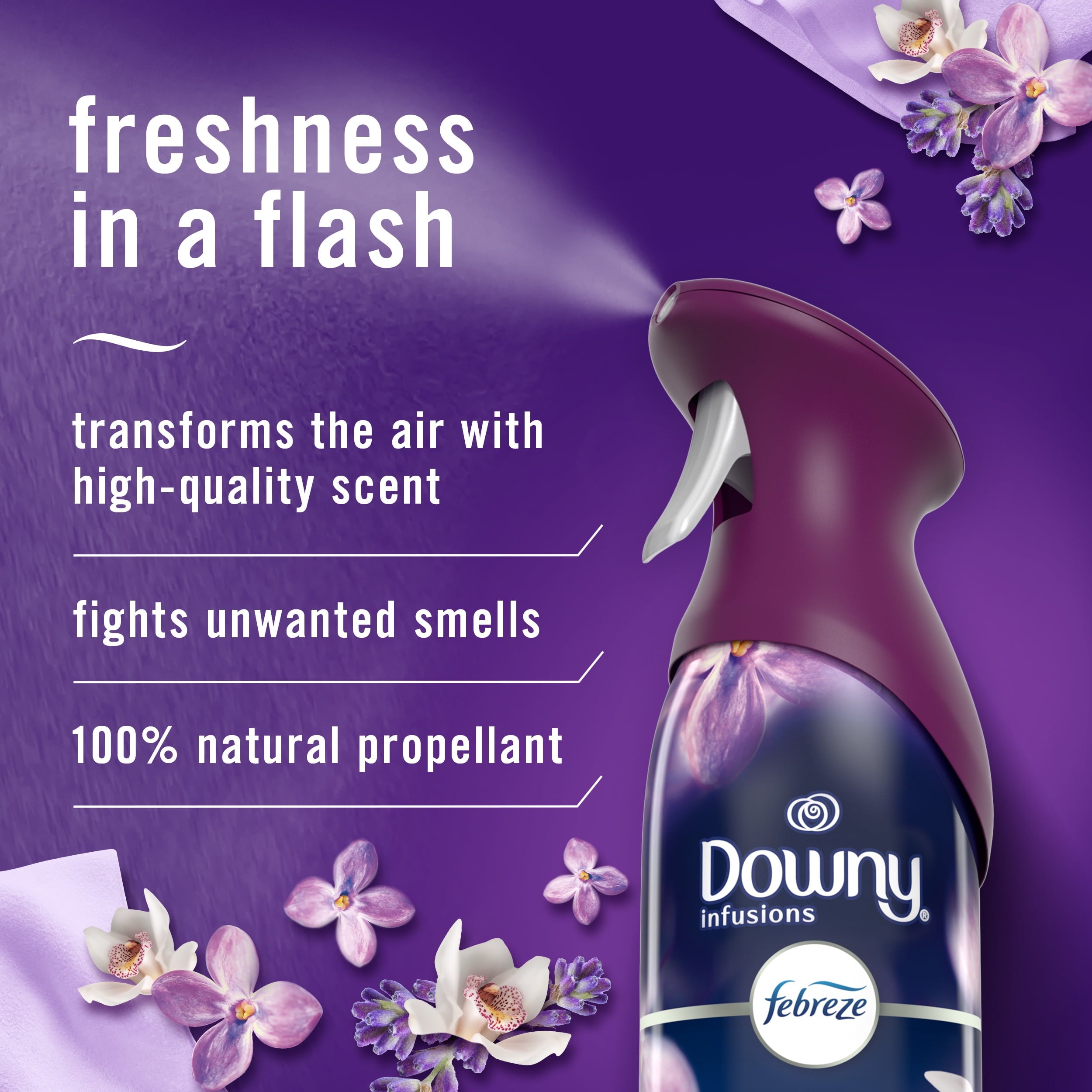 Febreze Air Freshener Spray - Odor-Fighting Room Spray, Downy Calm, 8.8oz