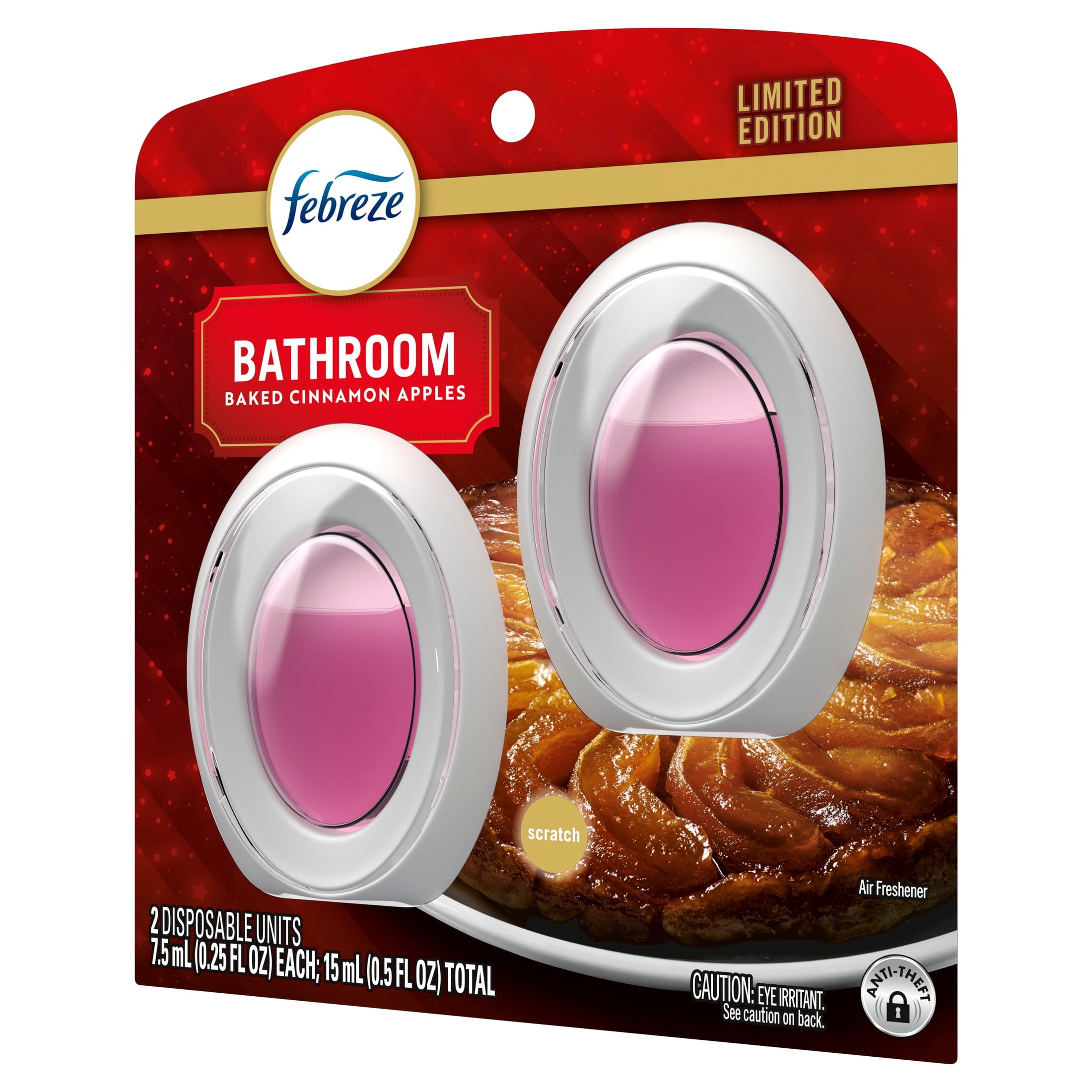 Febreze Bathroom Air Freshener - Odor-Fighting, Pumpkin Roll Scent, 2 Count
