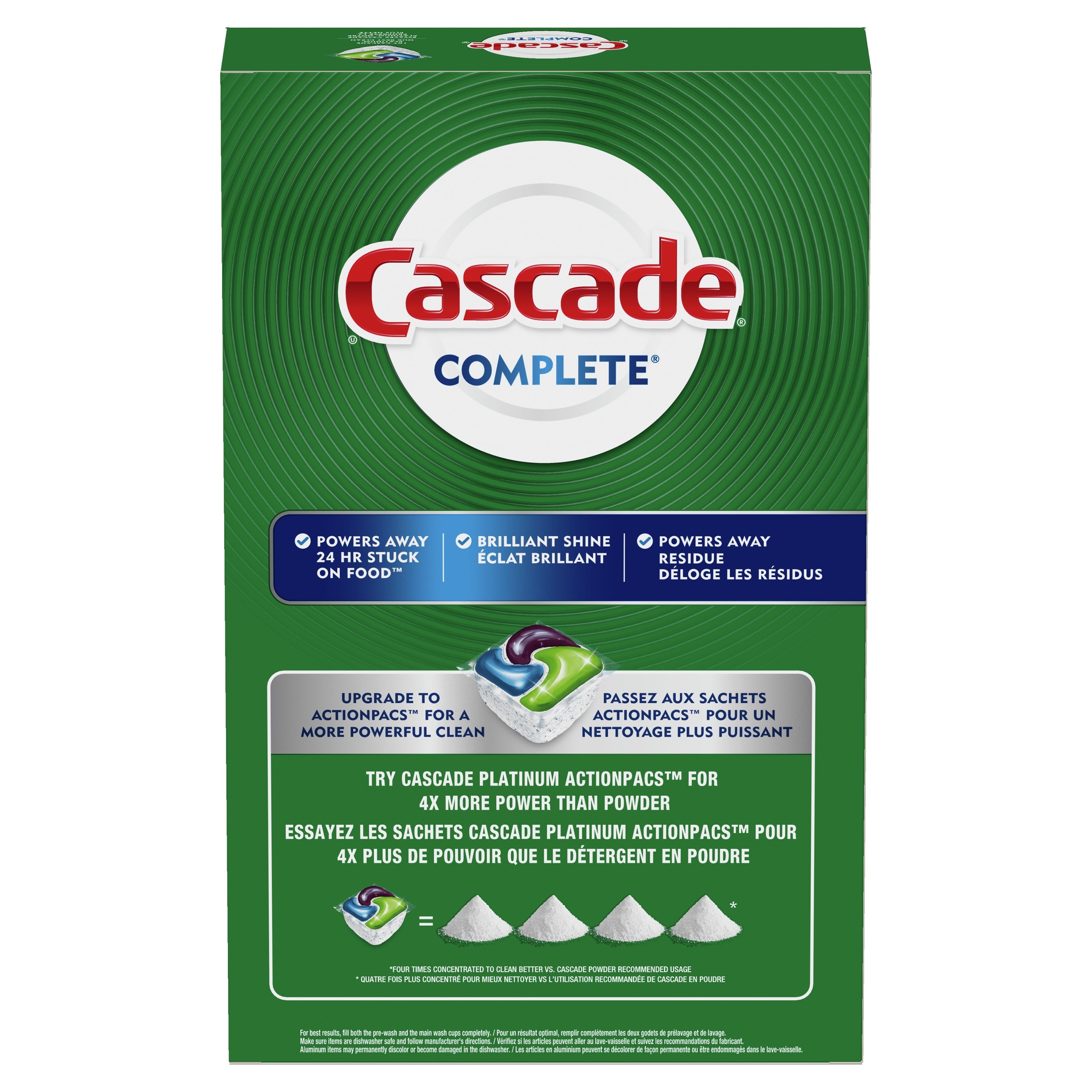 Cascade Complete Powder Dishwasher Detergent - Fresh Scent, 125 Oz