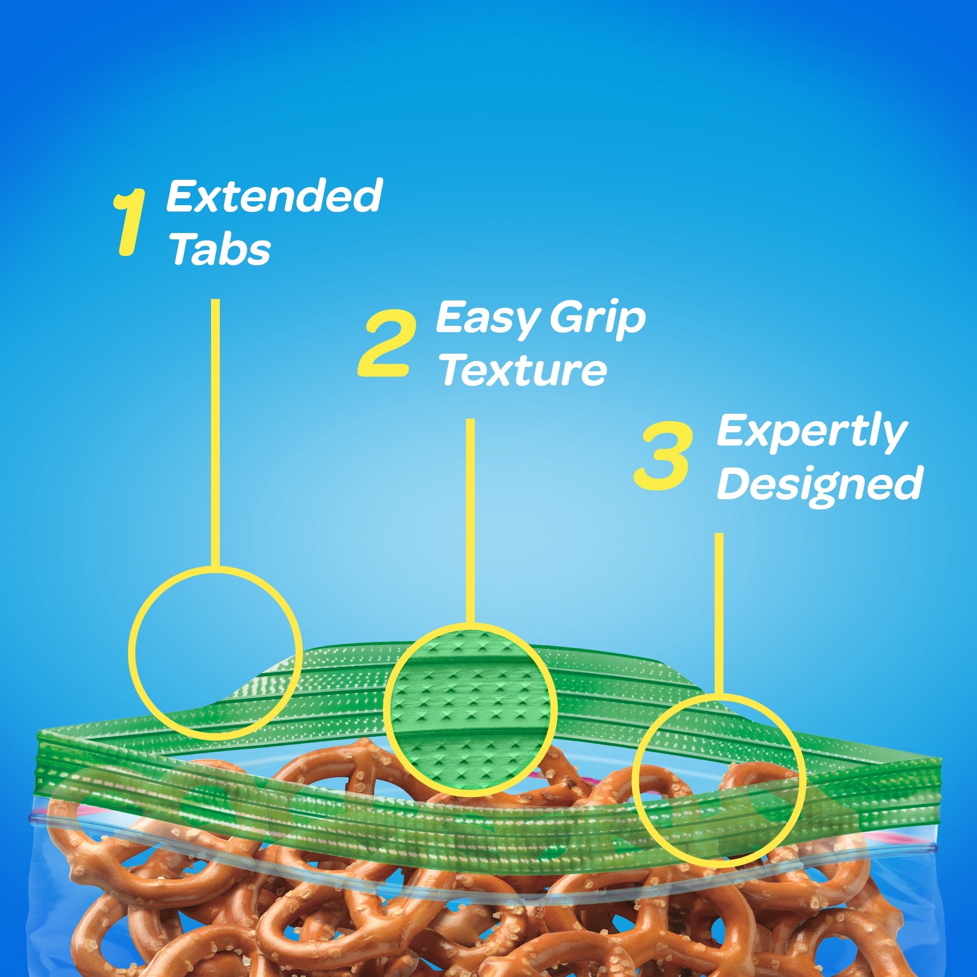 Ziploc Snack Bags with Grip 'n Seal Technology - 40 Count