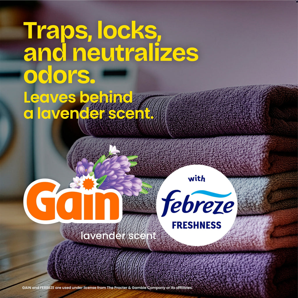 Glad ForceFlex Tall Kitchen Drawstring Trash Bags - 13 Gal, Gain Lavender, 40 Count - 3-Pack