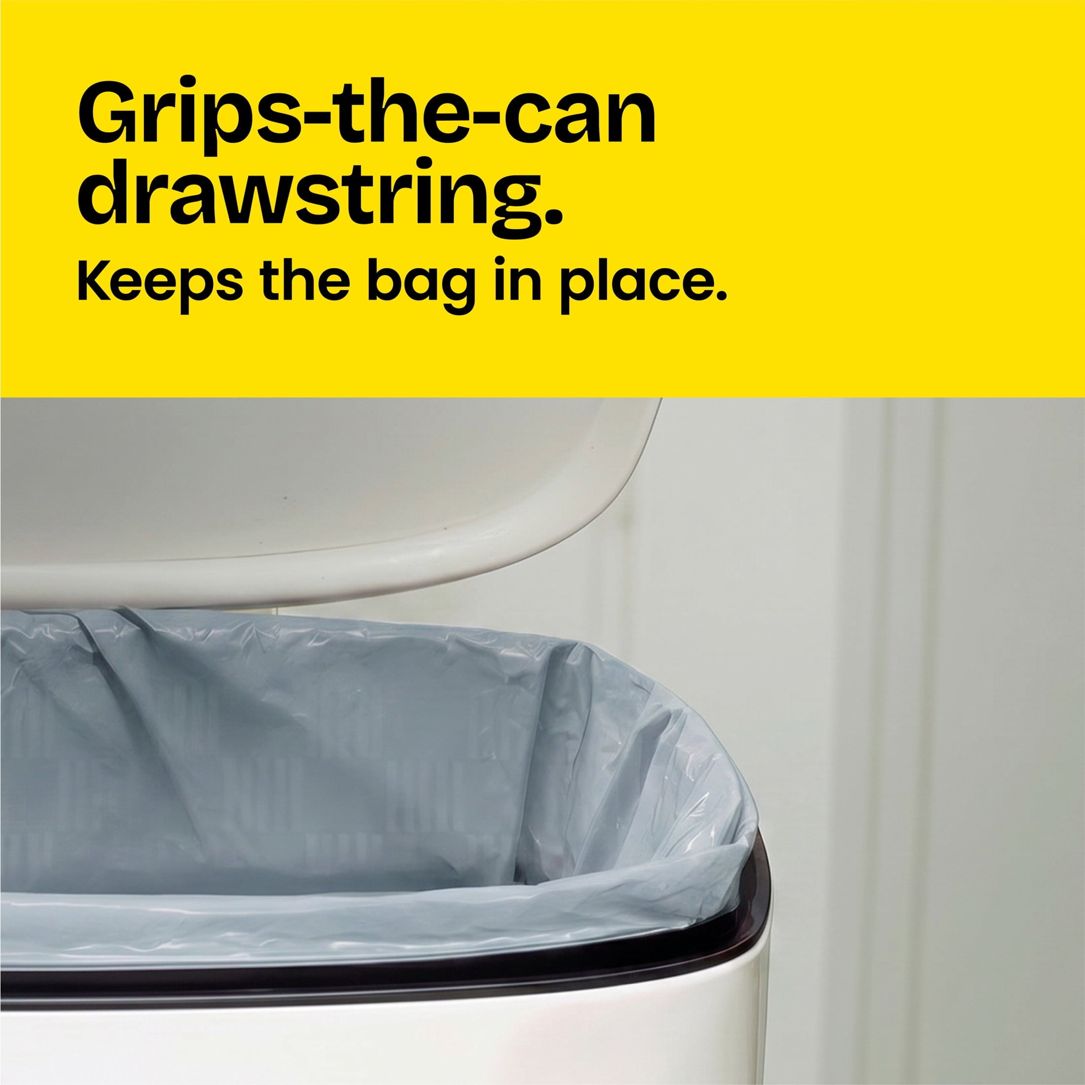 Glad ForceFlex Tall Kitchen Drawstring Trash Bags - 13 Gal, Gain Lavender, 40 Count - 3-Pack