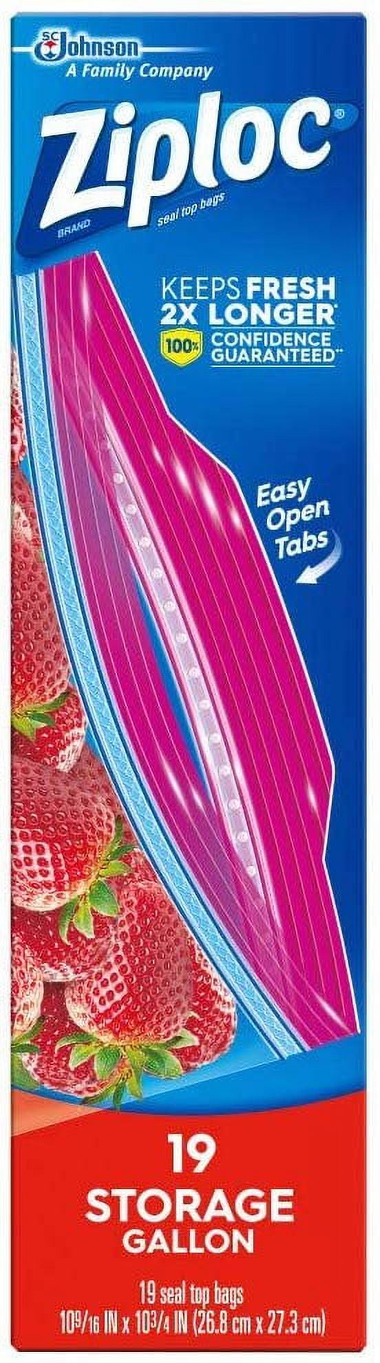 Ziploc Storage Bags Gallon - 19 Count