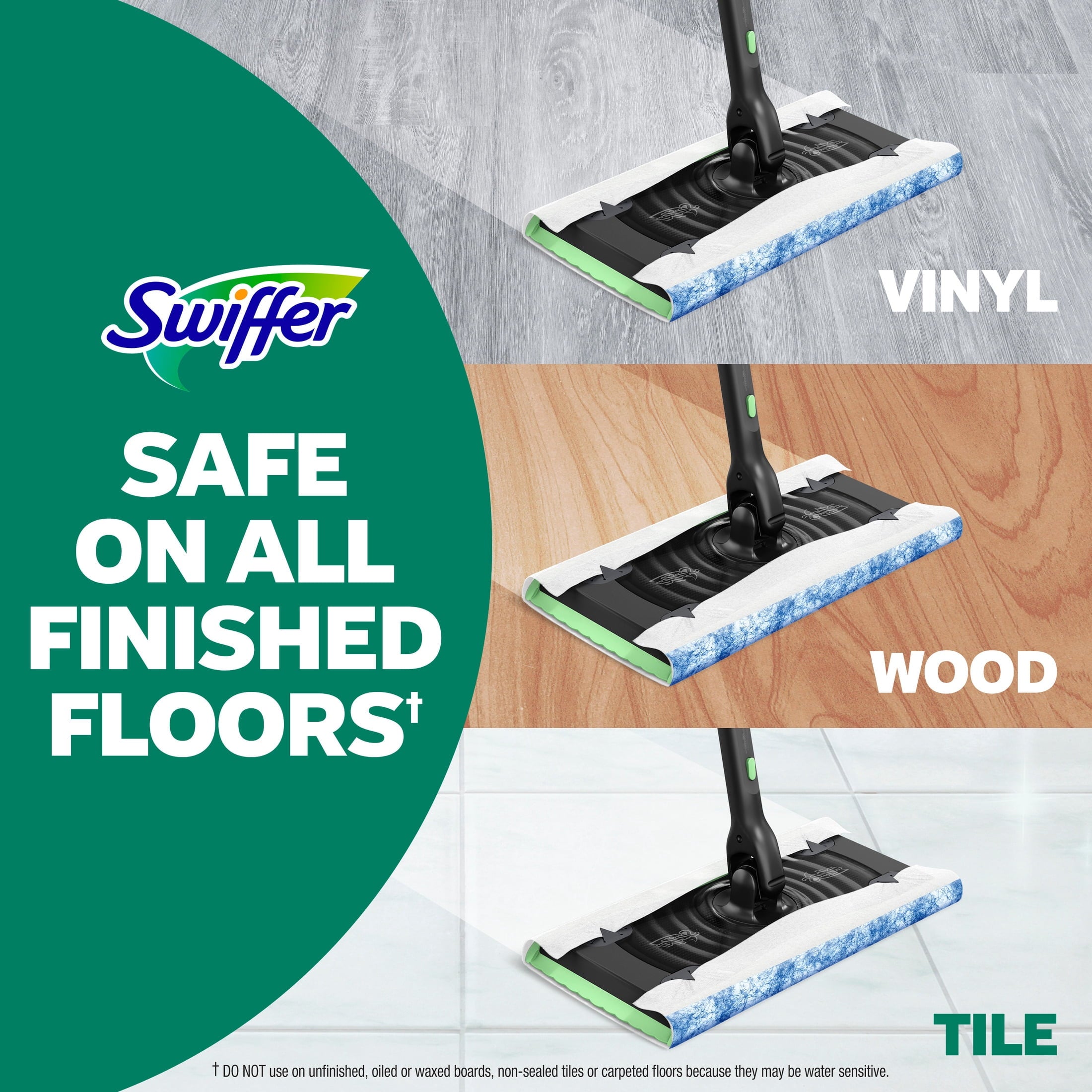 Swiffer Mop & Go Heavy Duty Pet Wet Refills - Odor Defense, 2x16 Count