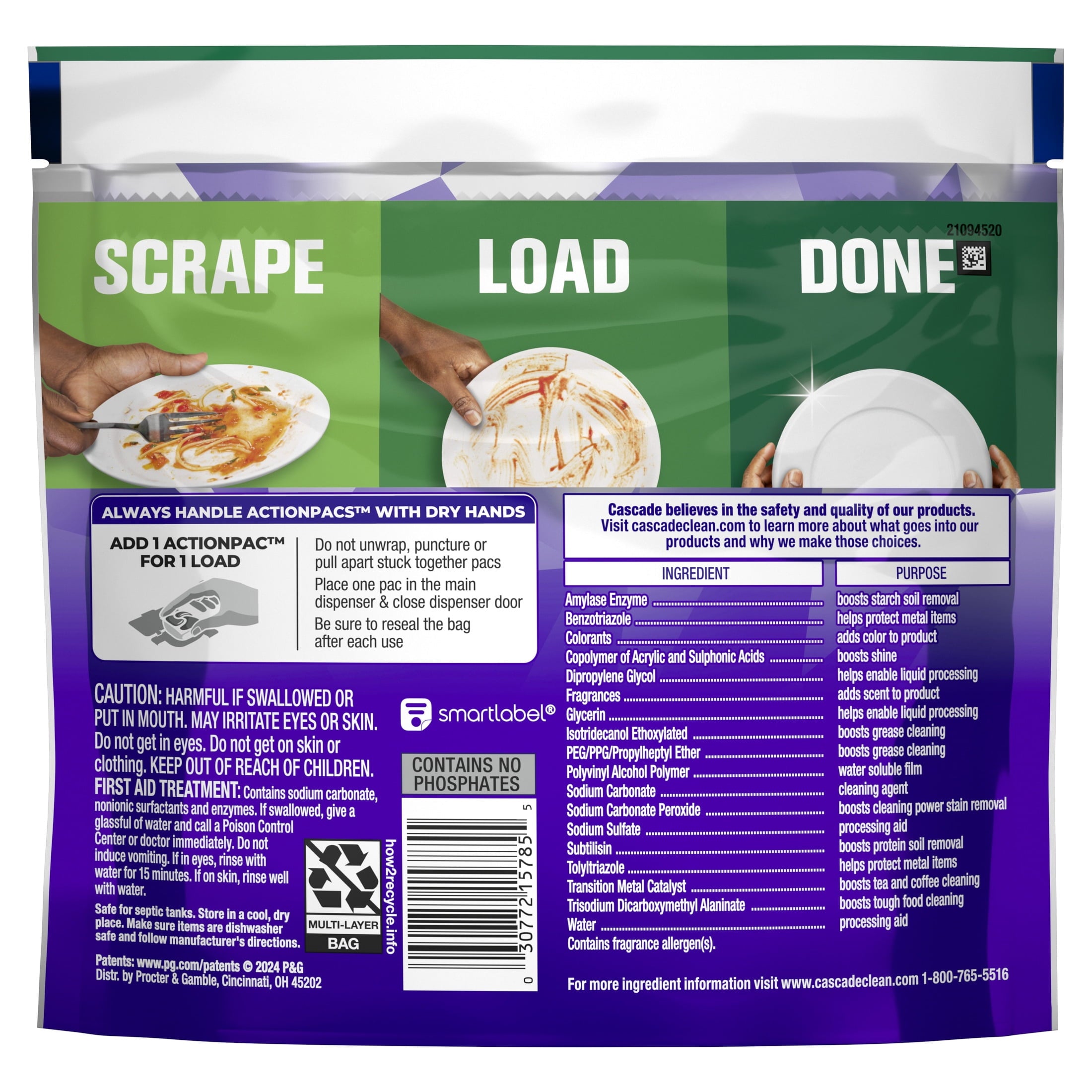 Cascade Platinum Plus Dishwasher Pods - Dishwasher Detergent, Dish Detergent Soap, Lemon, 9 Count