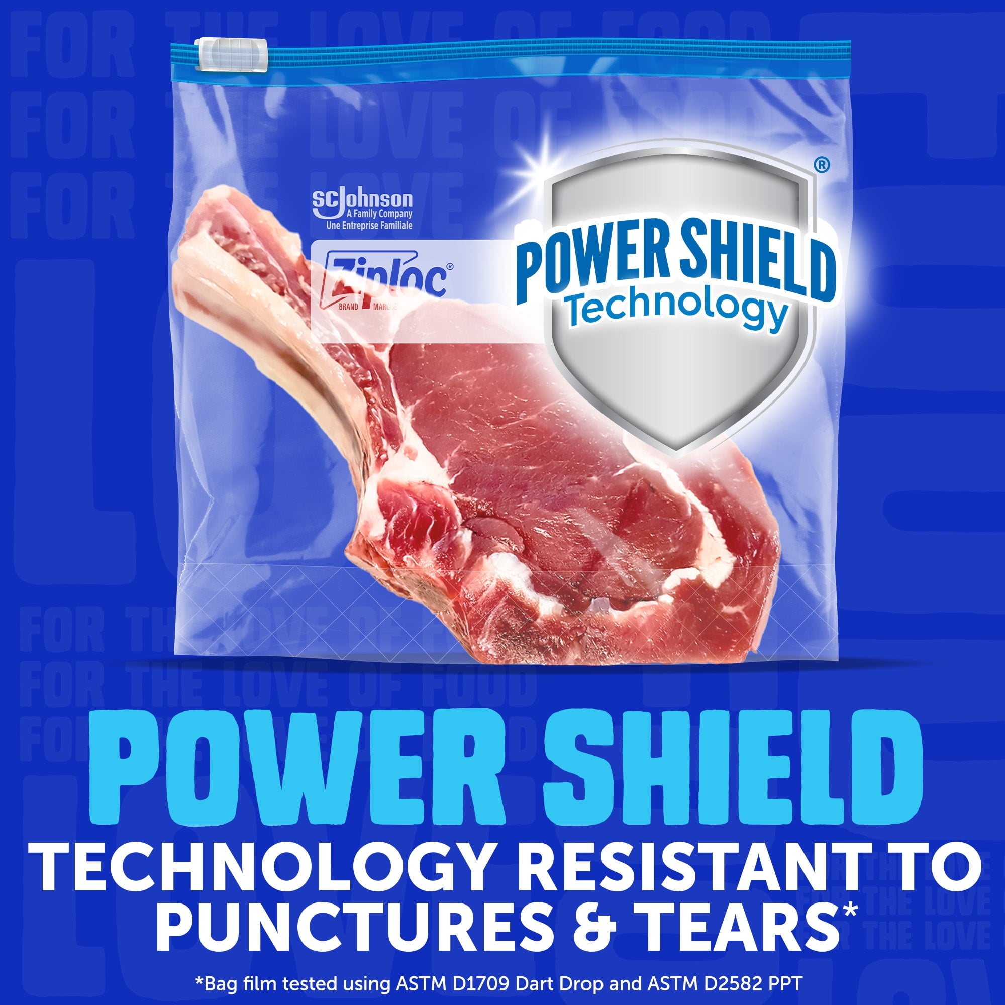 Ziploc® Brand Quart Freezer Slider Bags - Power Shield™ Technology for More Durability, 34 Count