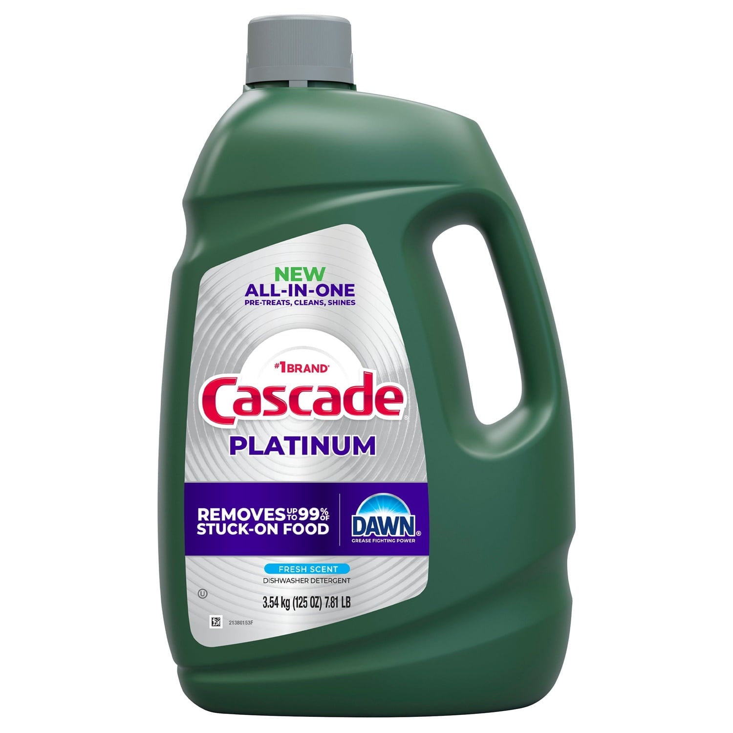 Cascade Platinum All-in-One Dishwasher Detergent Liquid - Fresh Scent (125 Ounce)