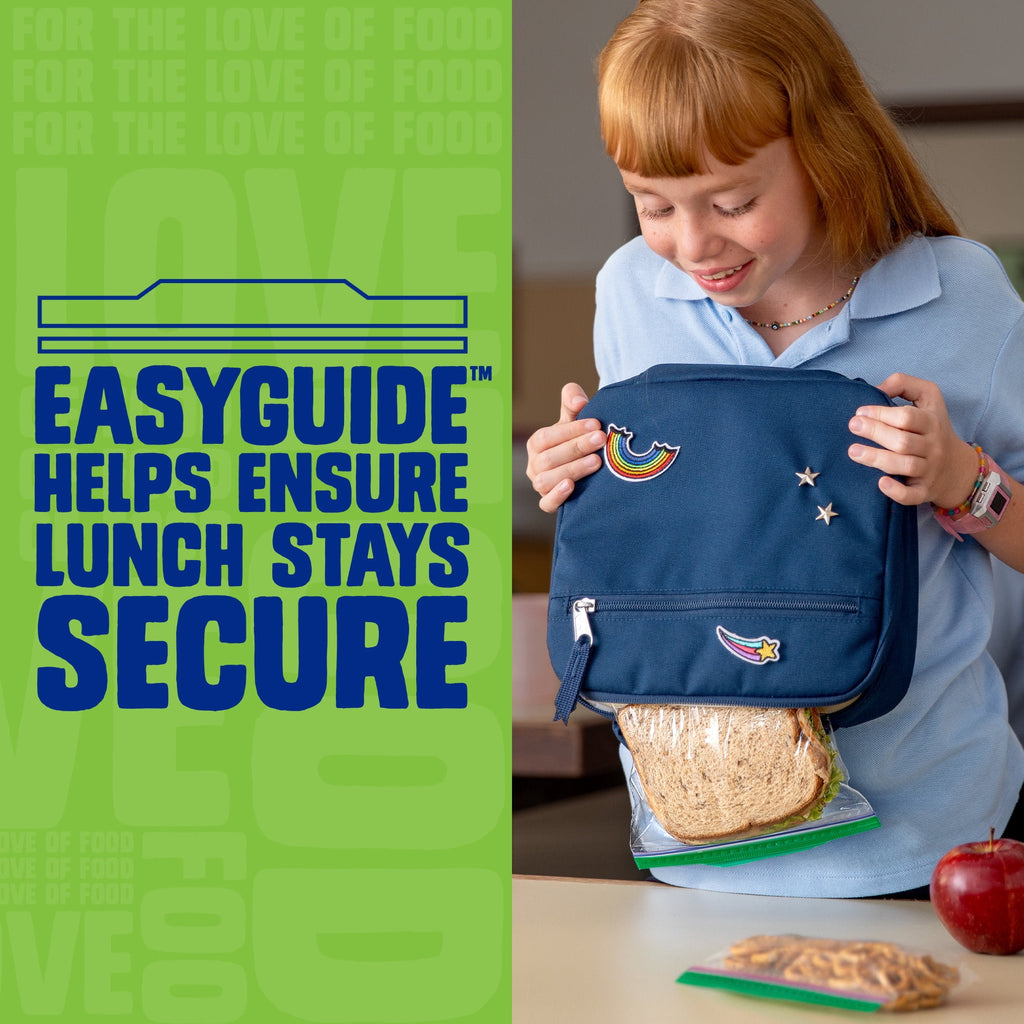 Ziploc® Brand XL Sandwich Bags with EasyGuide™ Texture - Grip 'n Seal Technology™, Food Storage, 25 Count