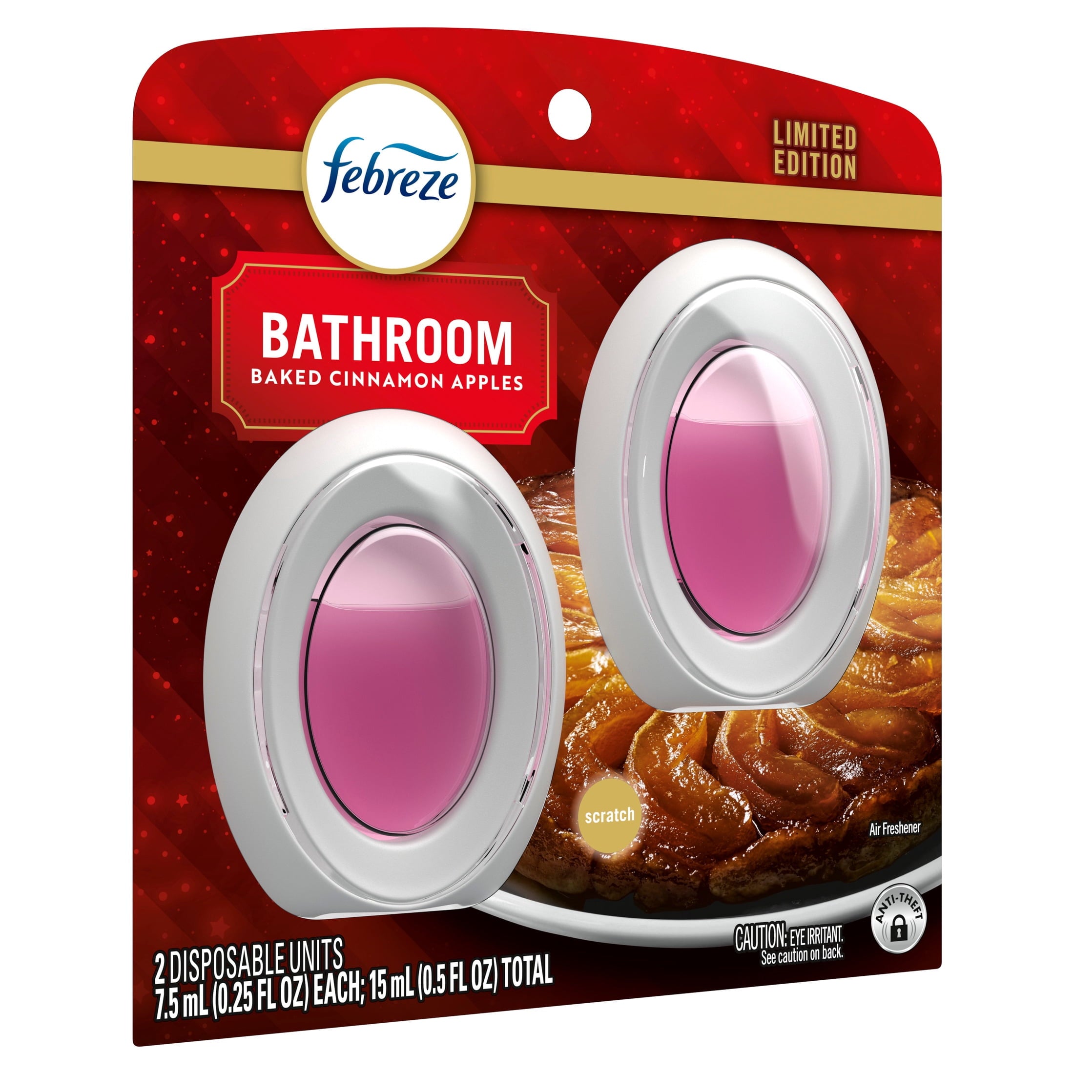 Febreze Bathroom Air Freshener - Odor-Fighting, Pumpkin Roll Scent, 2 Count