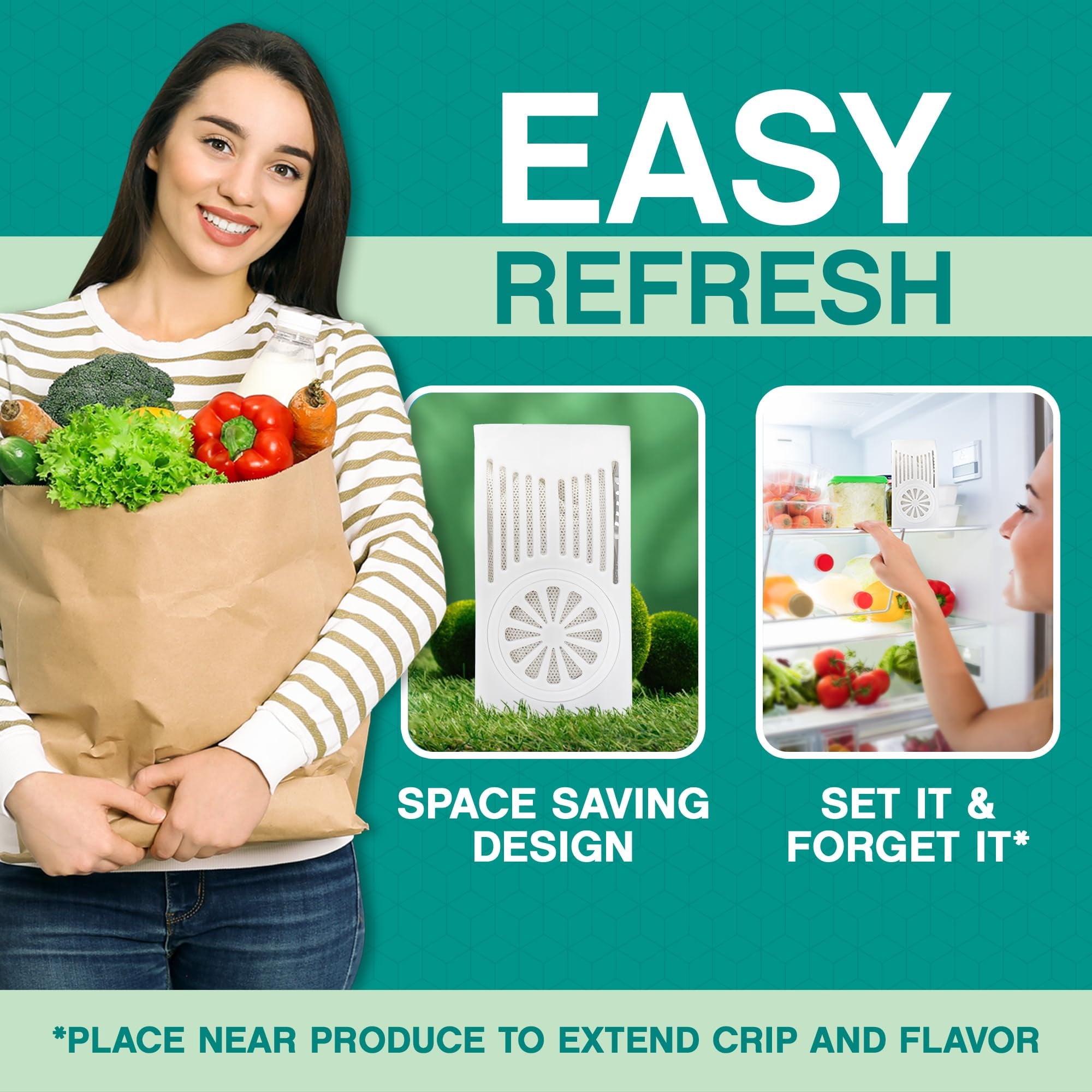 Fresh Nest Refrigerator Deodorizer with Zeolites