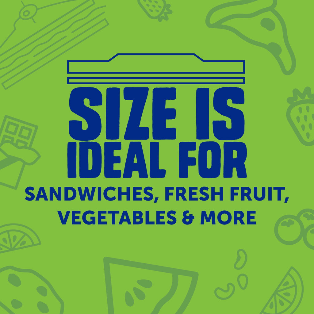 Ziploc® Brand XL Sandwich Bags with EasyGuide™ Texture - Grip 'n Seal Technology™, Food Storage, 25 Count