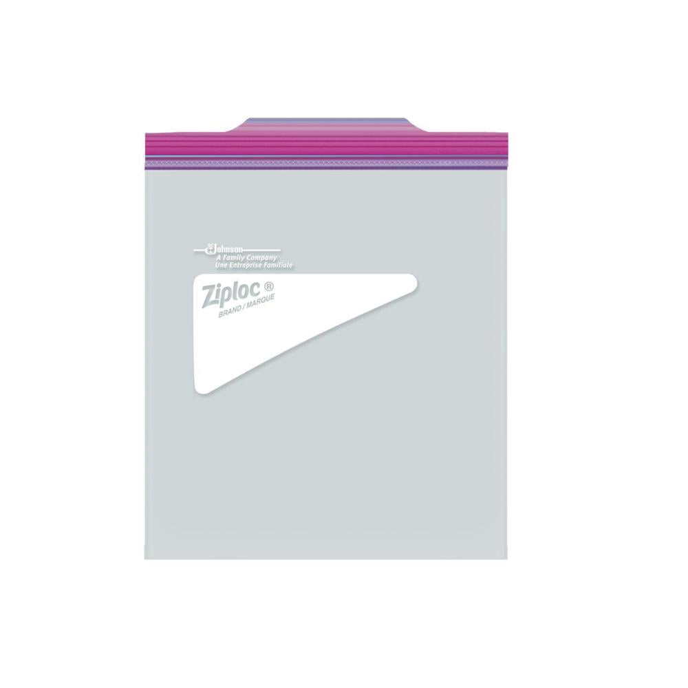 Ziploc Storage Quart Bags Grip 'n Seal Microwave Clear Plastic 24 Count - 2 Pack