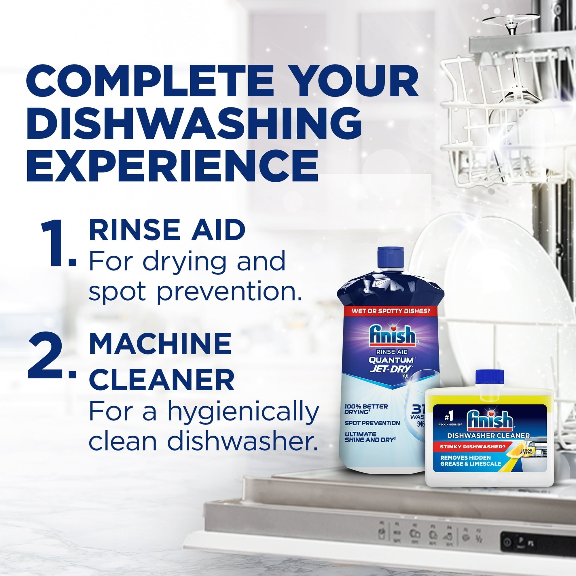 Finish Powerball Quantum Everyday Dishwasher Detergent Tablets - Mega Value Pack - 176 Count, 2.02 kg