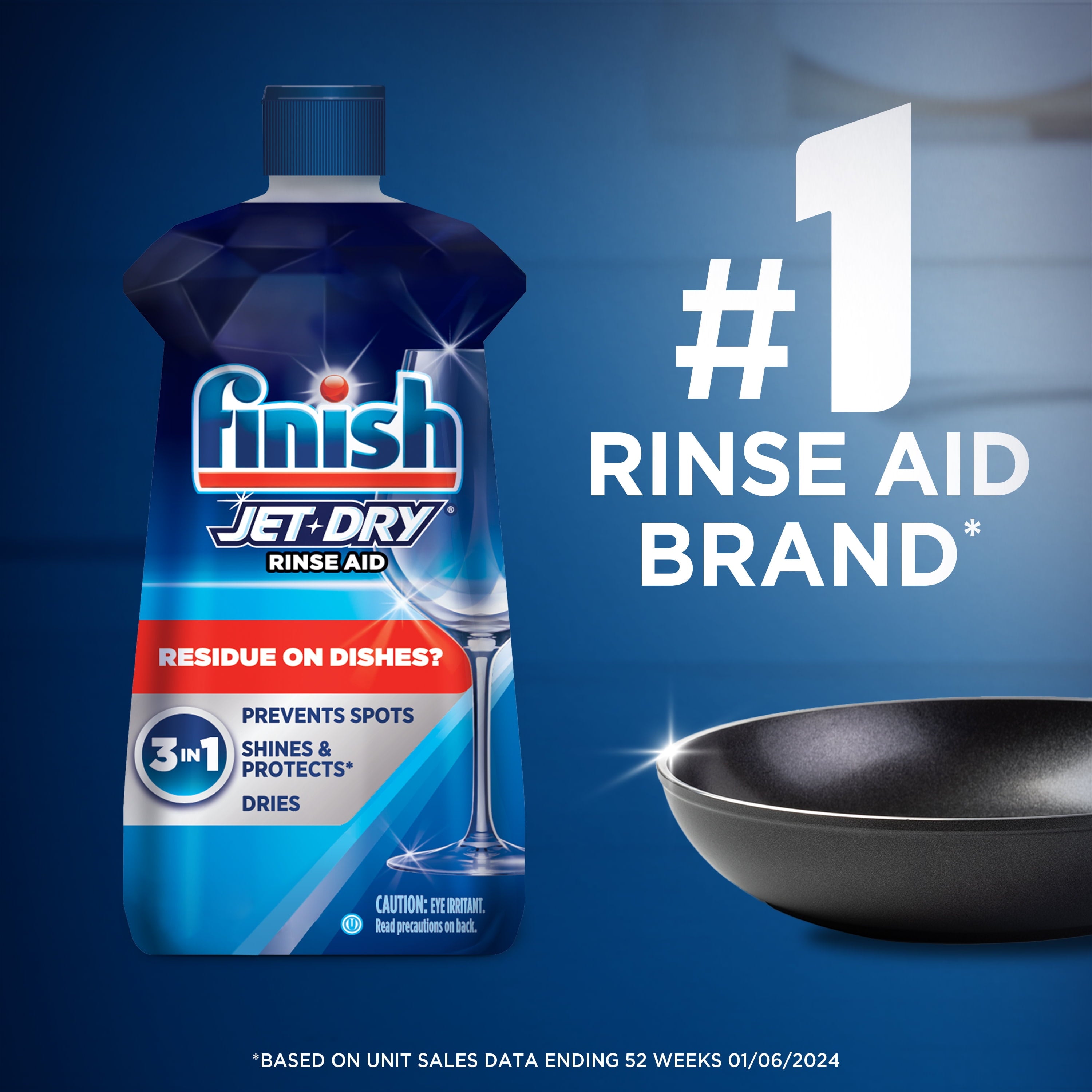 Finish Jet-Dry Rinse Aid - Dishwasher Rinse Agent and Drying Agent, 16 oz