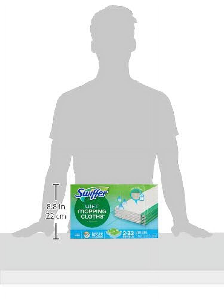 Swiffer Sweeper Wet Mopping Cloths Refills Open Window Fresh 32 Count Pack of 2