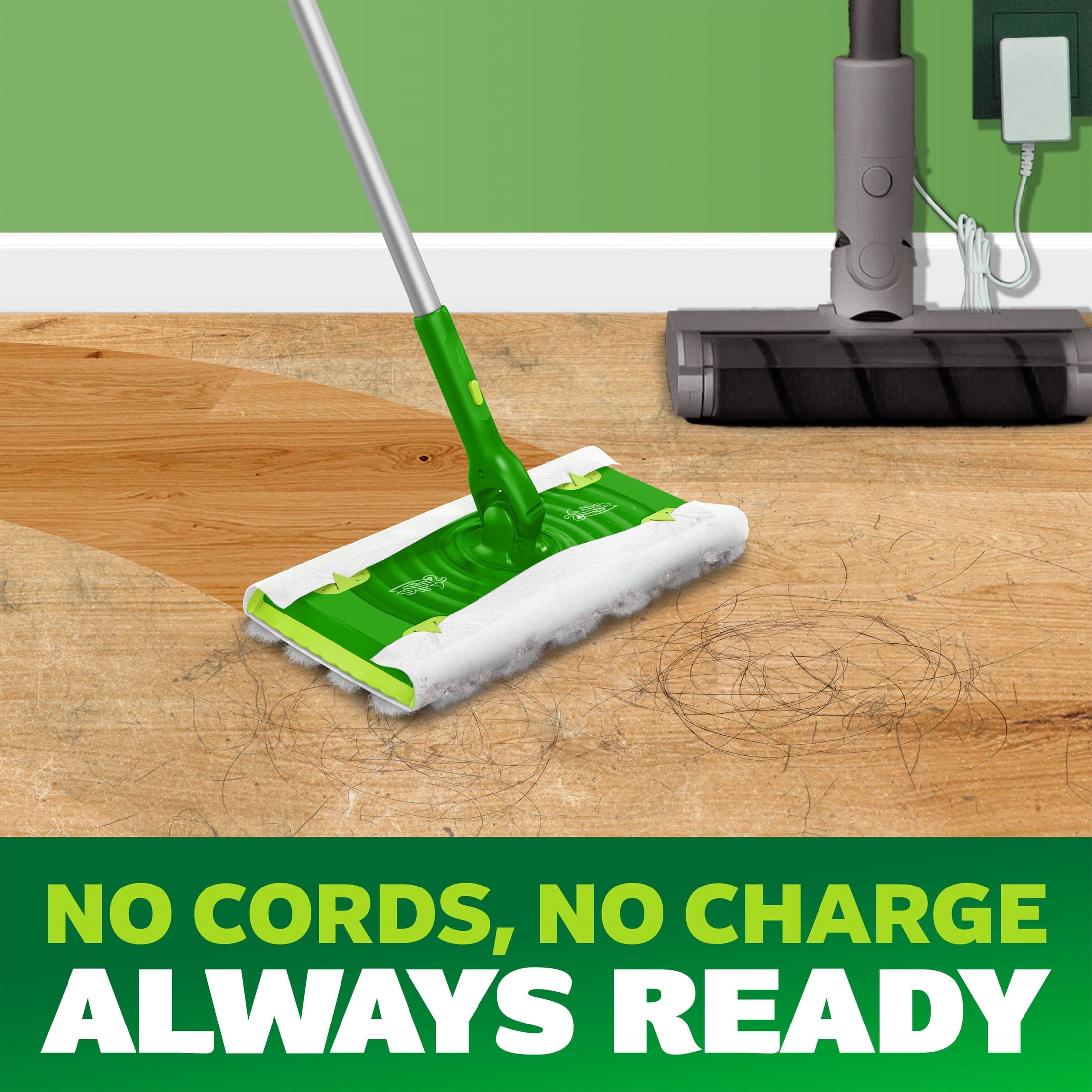 Swiffer Hair Magnet Deluxe Starter Kit - 1 pole, 6 Dry & 2 Wet Cloths