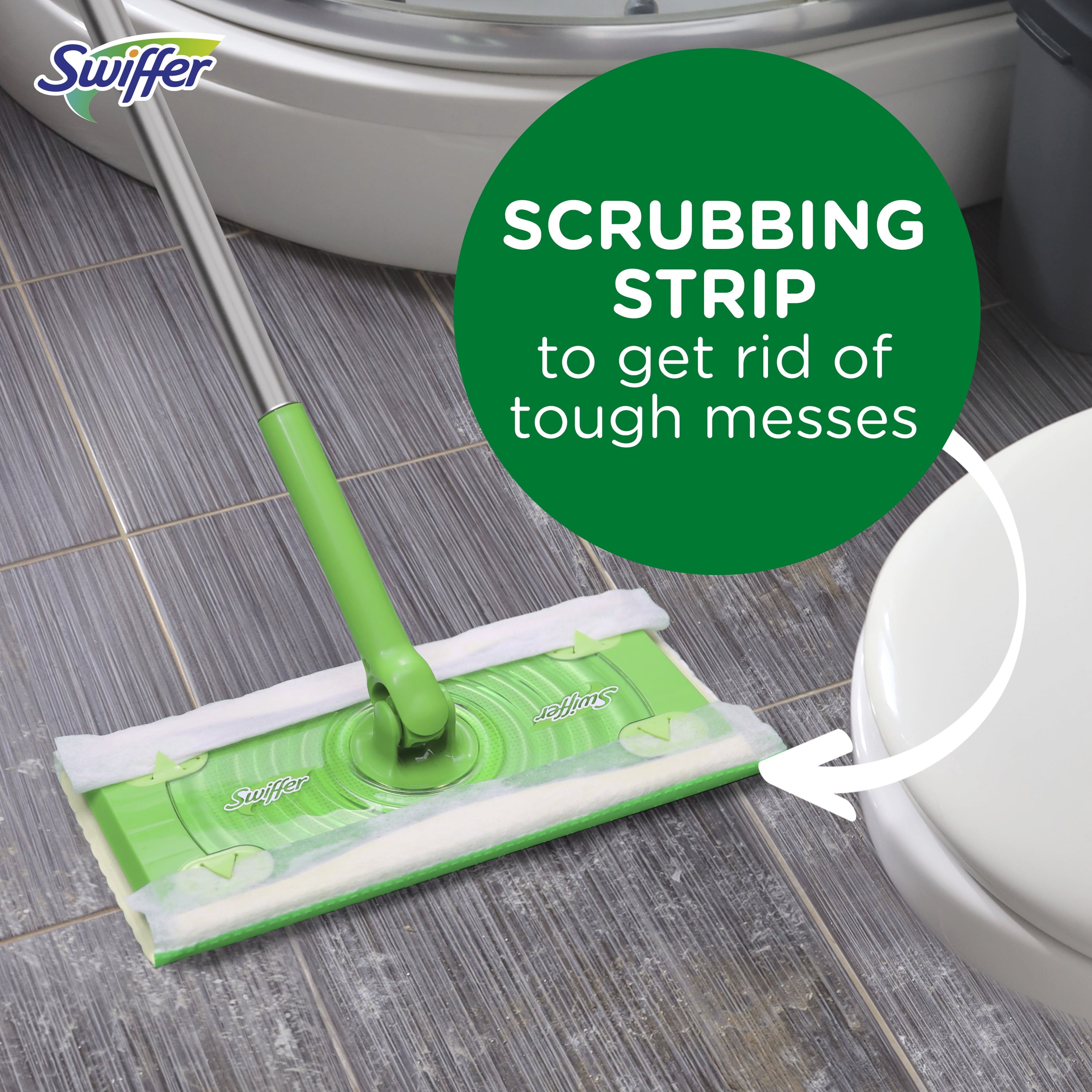 Swiffer Sweep + Mop - Broom & Mop Alternative, Dry & Wet Floor Cleaner, Fresh Scent, Cleaning Set