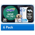Swiffer Mop & Go Heavy Duty Pet Wet Refills - Odor Defense, 20 Count - 6-Pack