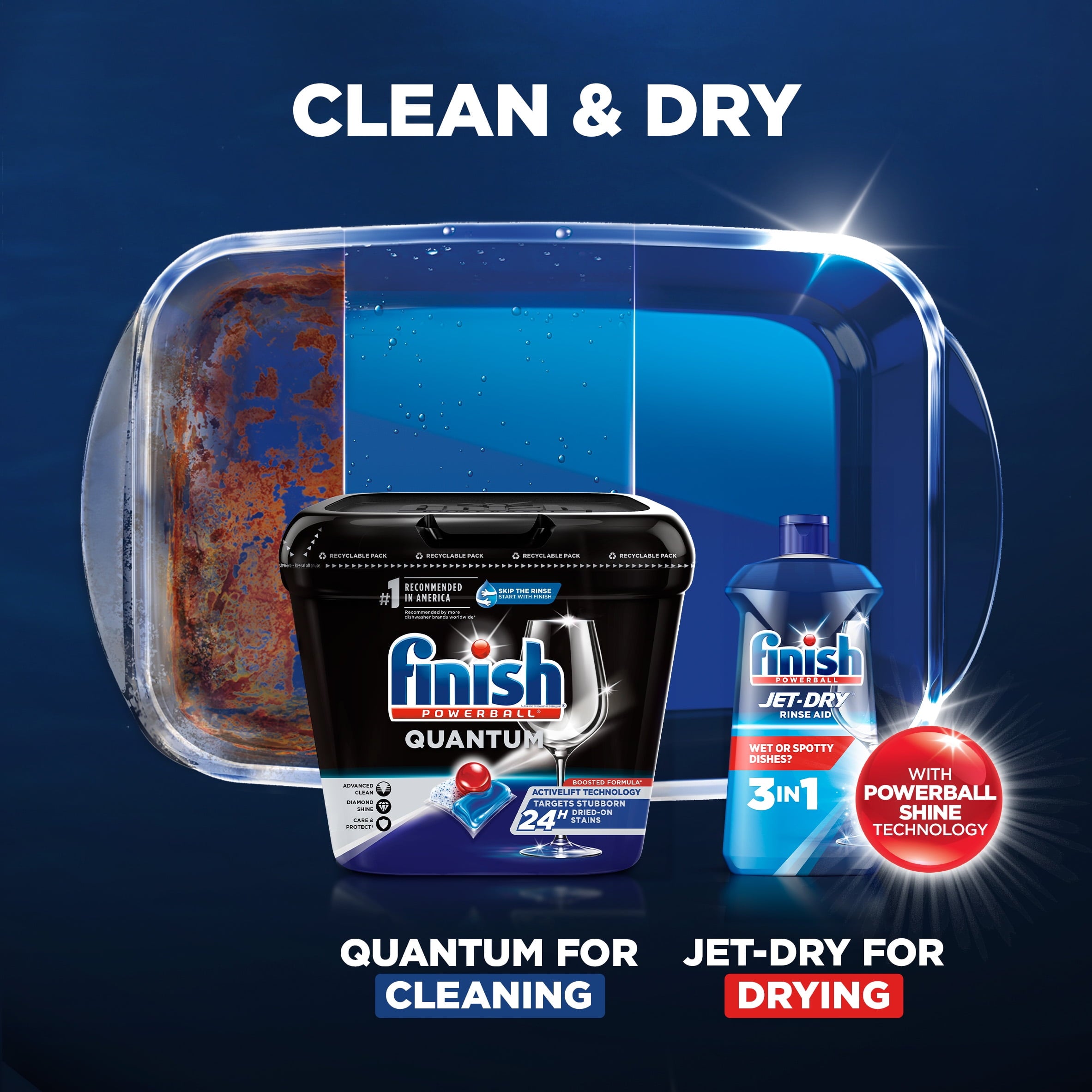 Finish Quantum Dishwasher Detergent - Dishwashing Tablets, 22 Count