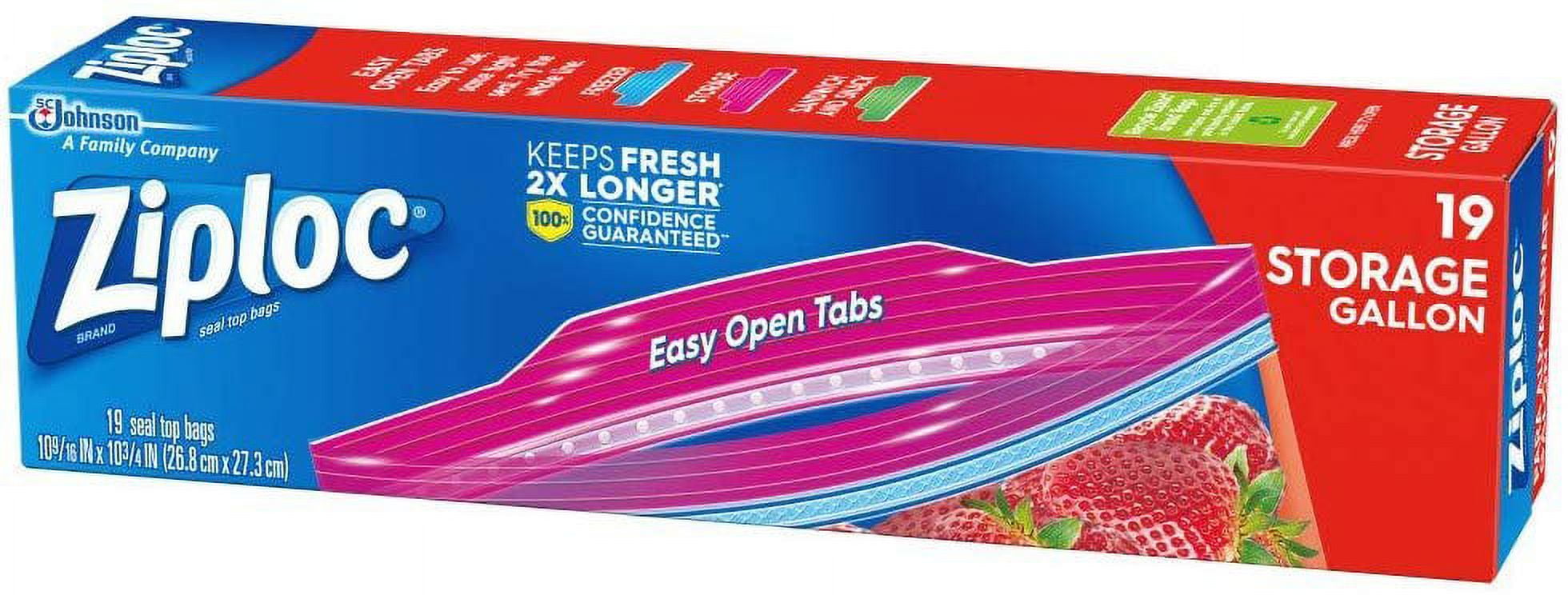 Ziploc Storage Bags Gallon - 19 Count