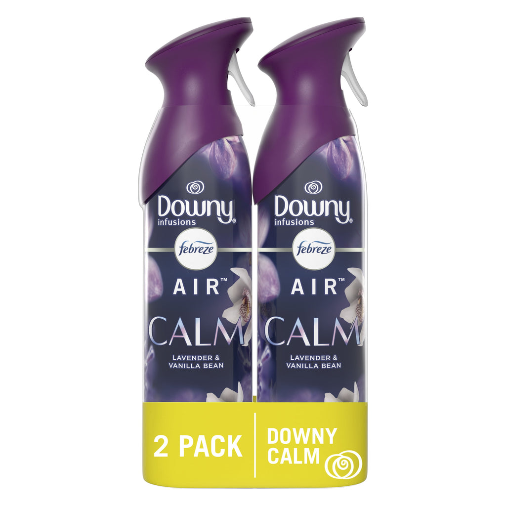 Febreze Air Freshener Spray - Odor-Fighting Room Spray, Downy Calm, 8.8oz, 2 Count