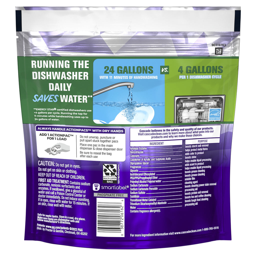 Cascade Platinum Plus Dishwasher Detergent Pacs - Fresh, 17 Count