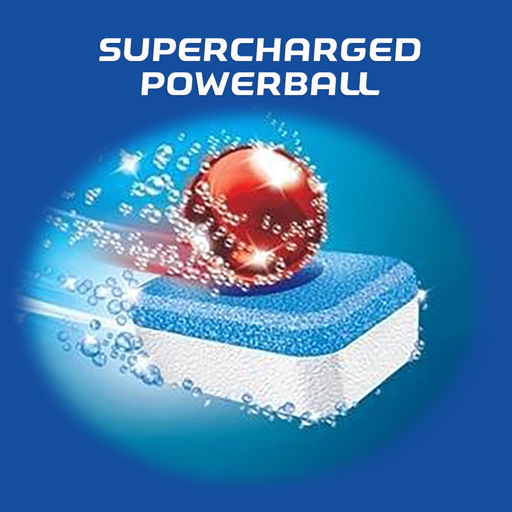 Finish All in 1 Powerball Orange - 20 Count, Dishwasher Detergent Tablets