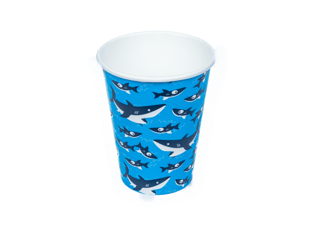 Glad For Kids Sharks Design Paper Cups - 9oz, 20 Count