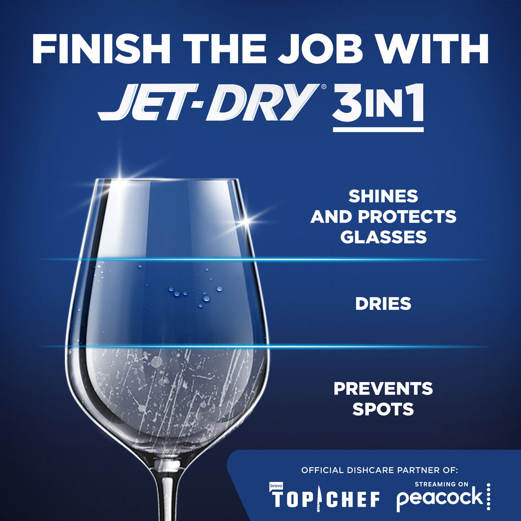 Finish Jet-Dry Rinse Aid - Dishwasher Rinse Agent and Drying Agent, 16 oz - 2-Pack
