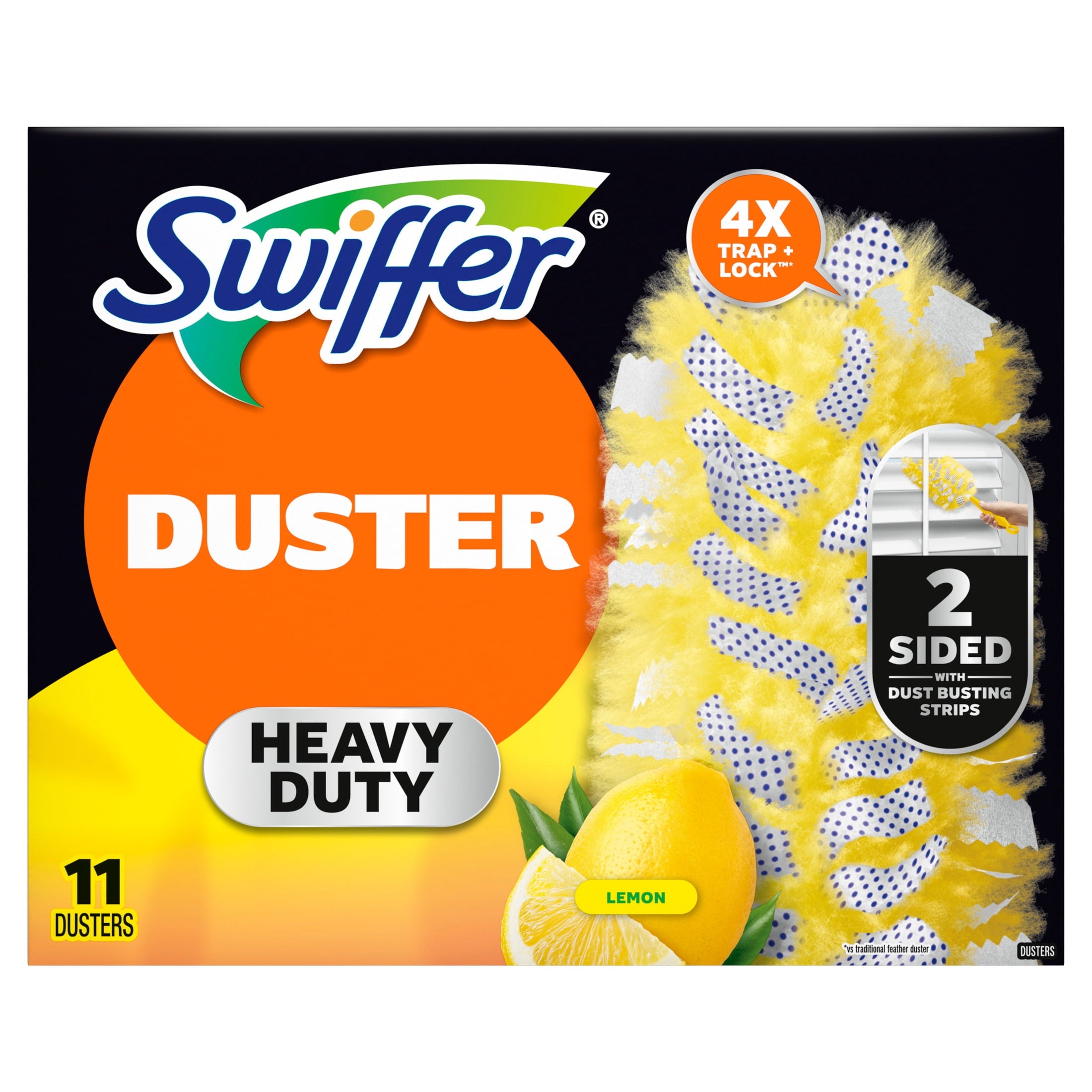 Swiffer Dusters Heavy Duty Duster Refills - Lemon Scent, 11 Count