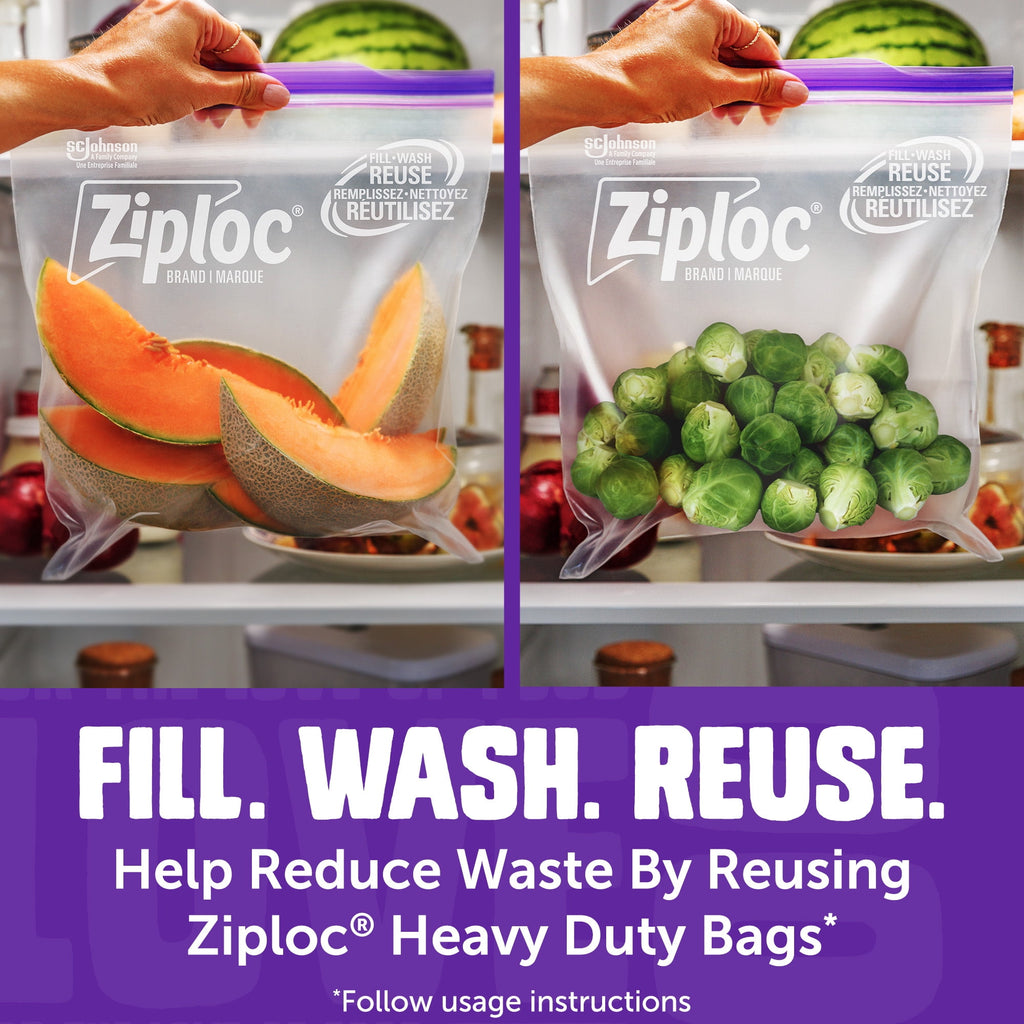 Ziploc® Brand Heavy Duty Gallon Storage Bags - Seal Top Closure, 10 Count